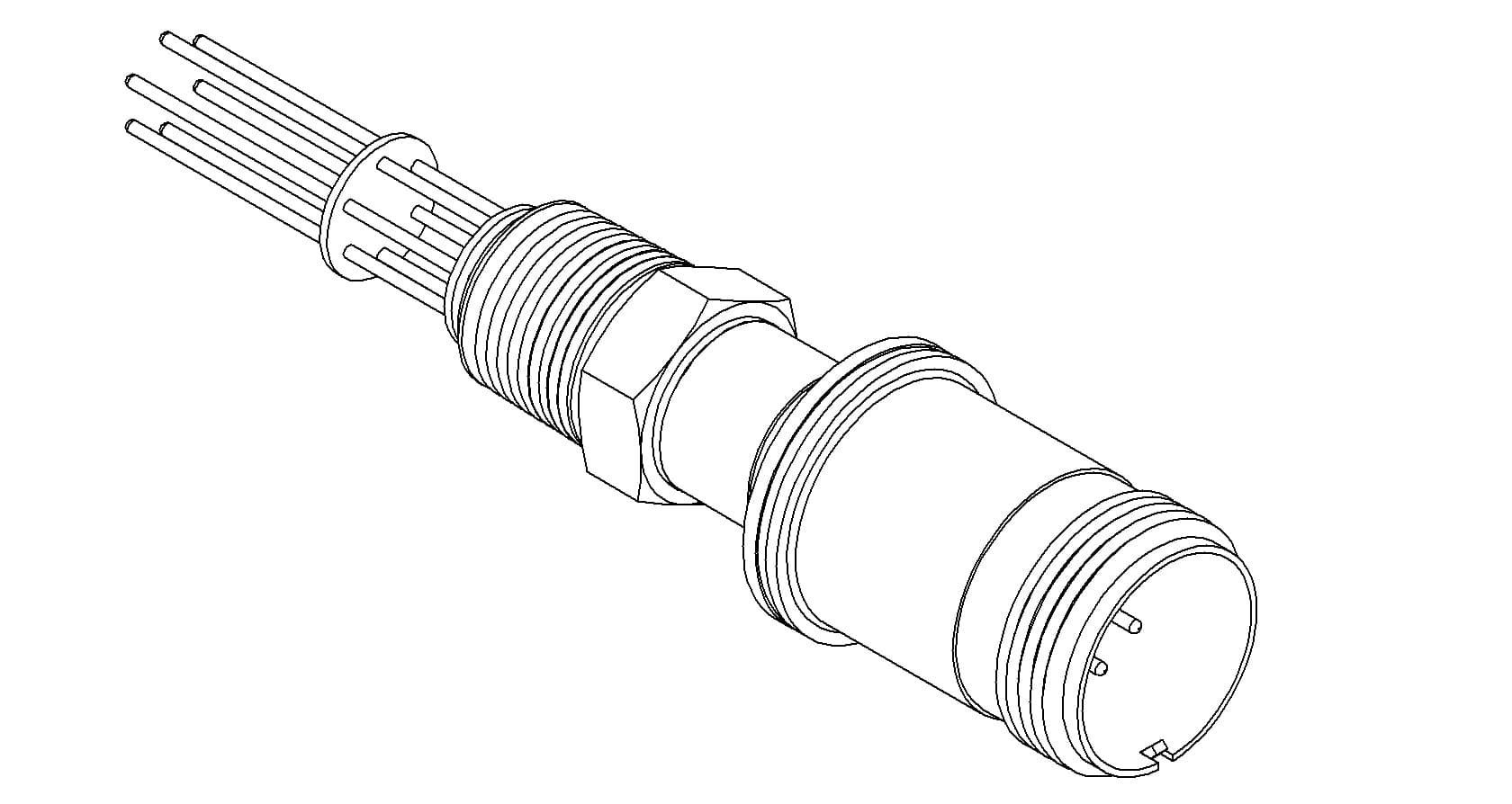 MULTIPIN, 6 PIN, 700V, 10A, 1/2 NPT 제품 이미지