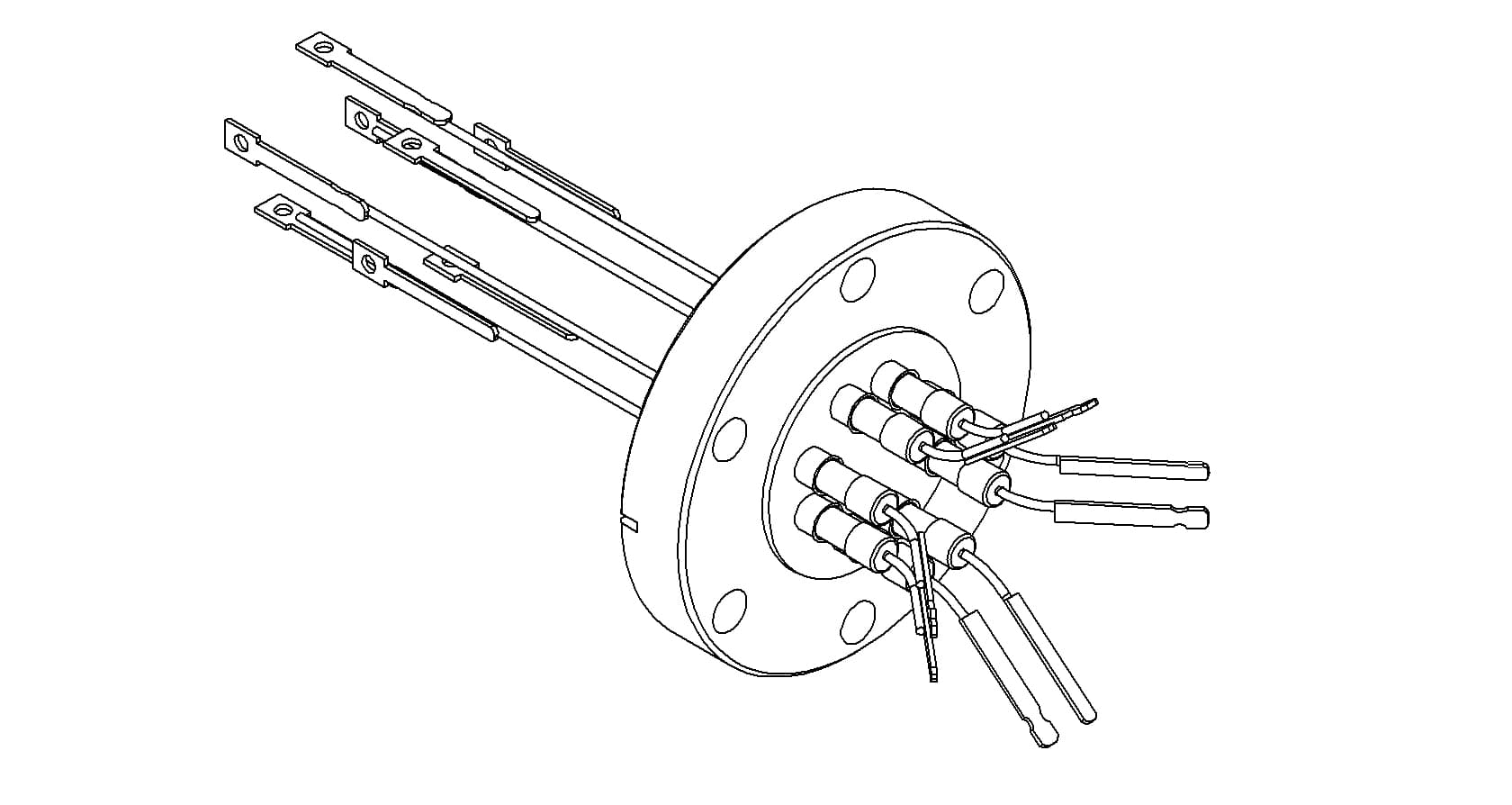 THERMOCOUPLE, TYPE E, 4 PAIR, CONNECTOR, 275CF