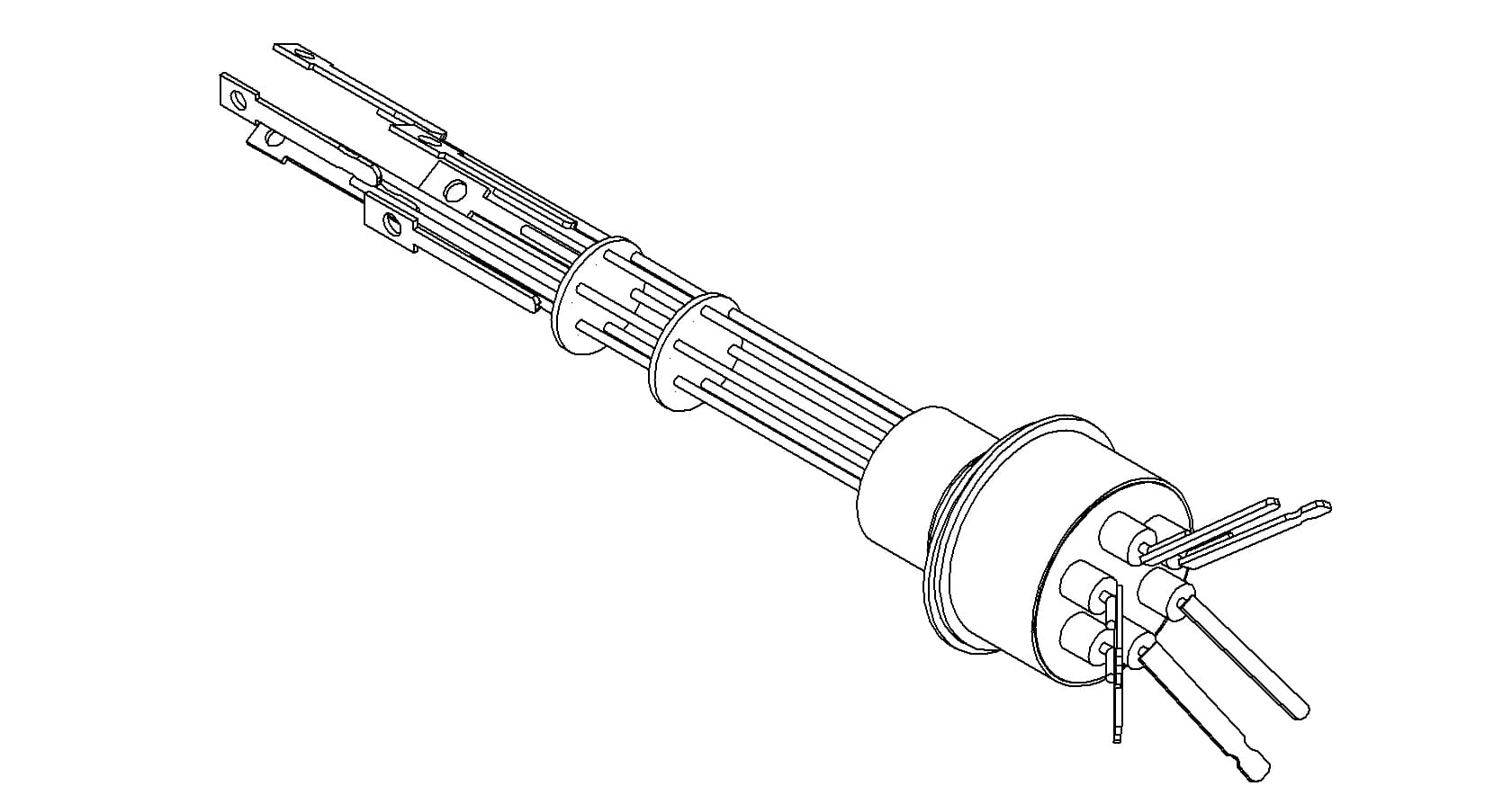 THERMOCOUPLE, TYPE J, 3 PAIR, CONNECTOR, WELD 제품 이미지