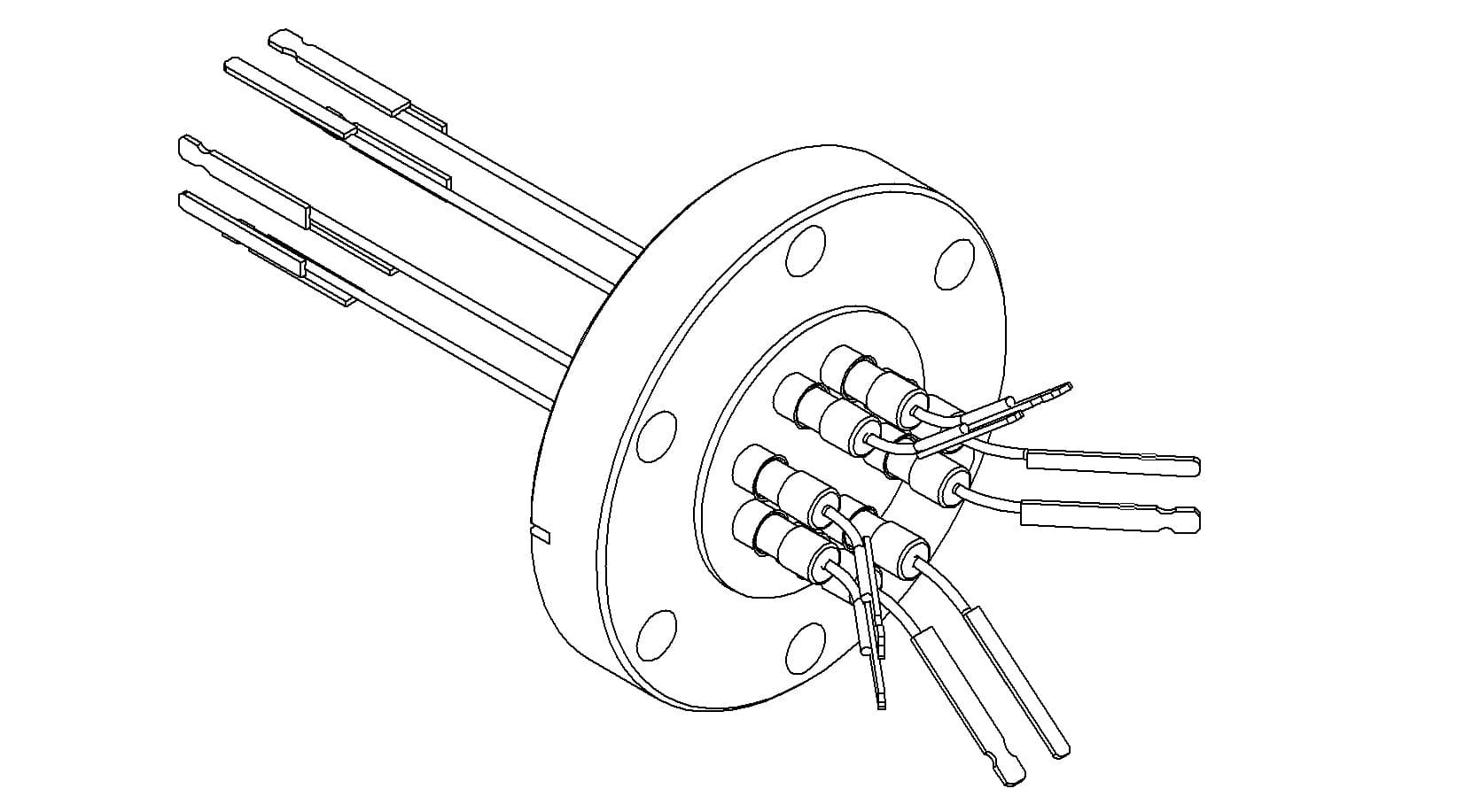 THERMOCOUPLE, TYPE K, 2 PAIR, CONNECTOR, DOUBLE ENDED, 275CF 제품 이미지