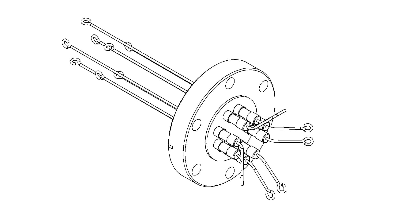 THERMOCOUPLE, TYPE N, 4 PAIR, SCREW-TYPE, 275CF