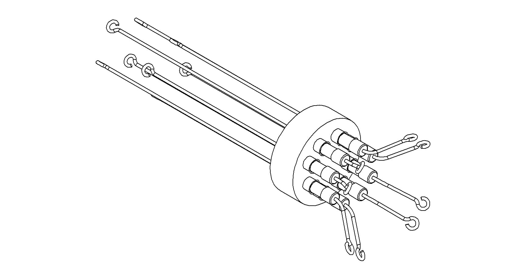 THERMOCOUPLE, TYPE N, 4 PAIR, SCREW-TYPE, WELD