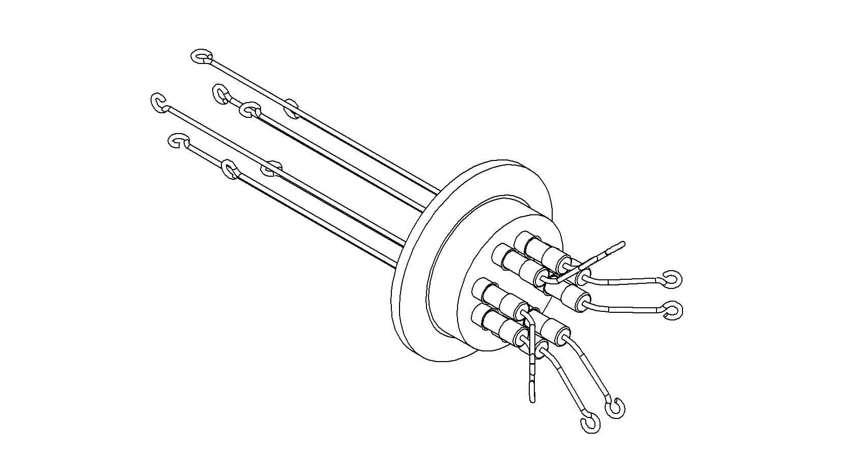 THERMOCOUPLE, TYPE R-S, 5 PAIR, SCREW-TYPE, QF40 제품 이미지