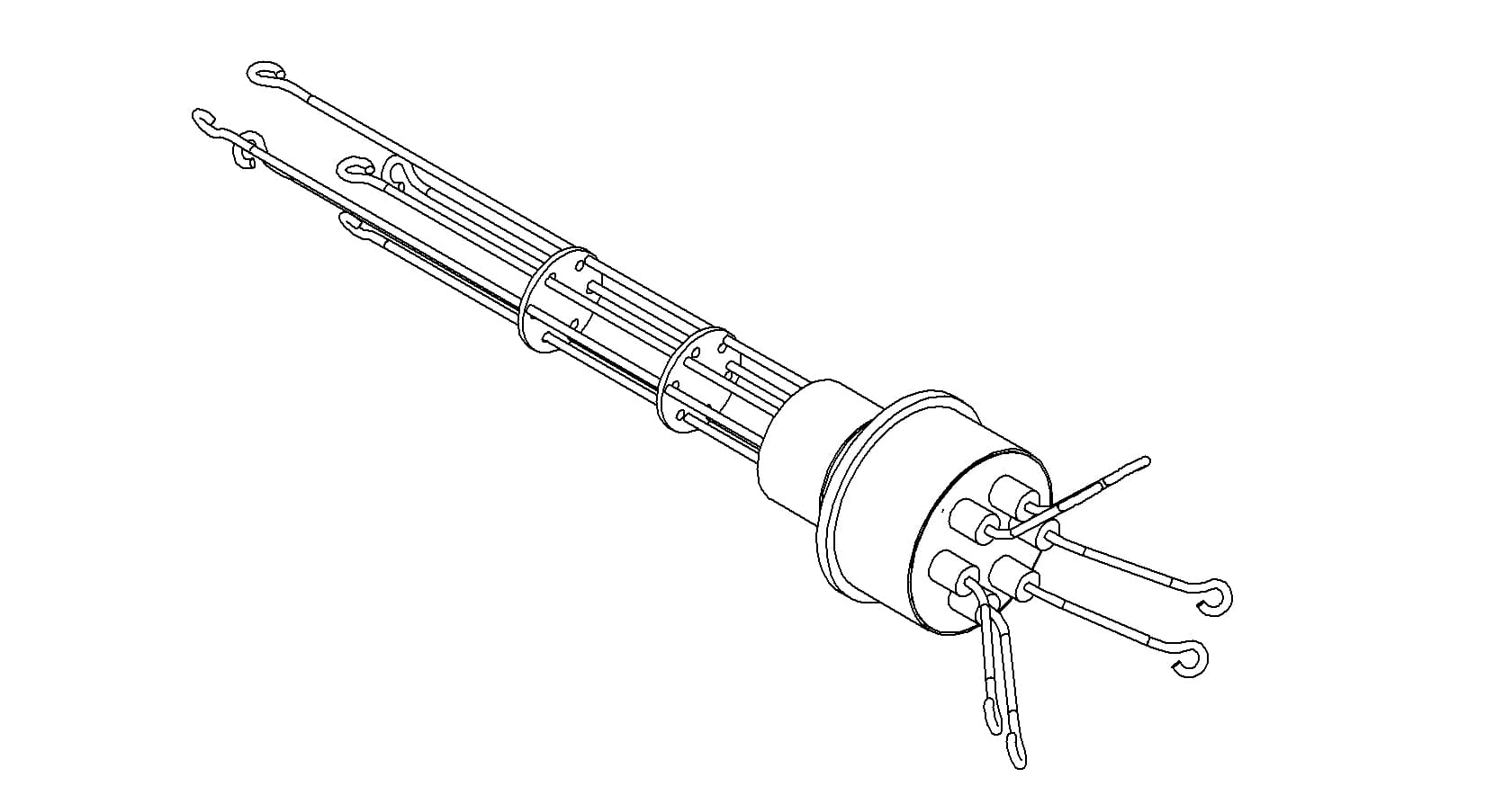 THERMOCOUPLE, TYPE T, 3 PAIR, SCREW-TYPE, WELD