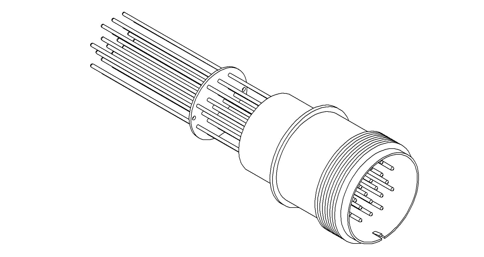 THERMOCOUPLE, TYPE E, 10 PAIR, MS CONNECTOR, WELD