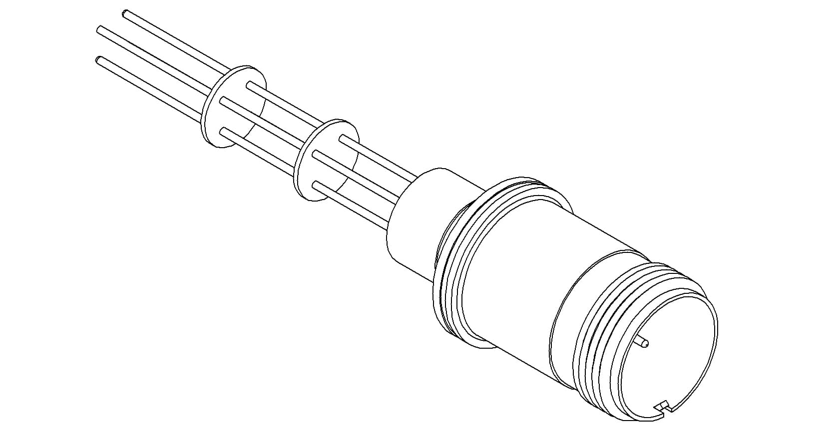 THERMOCOUPLE, TYPE E, 2 PAIR, MS CONNECTOR, WELD