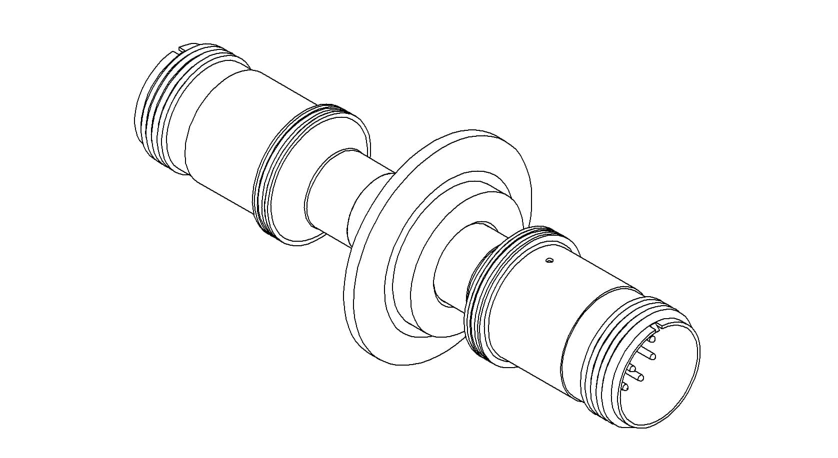 THERMOCOUPLE, TYPE E, 5 PAIR, MS CONNECTOR, DOUBLE ENDED, QF40