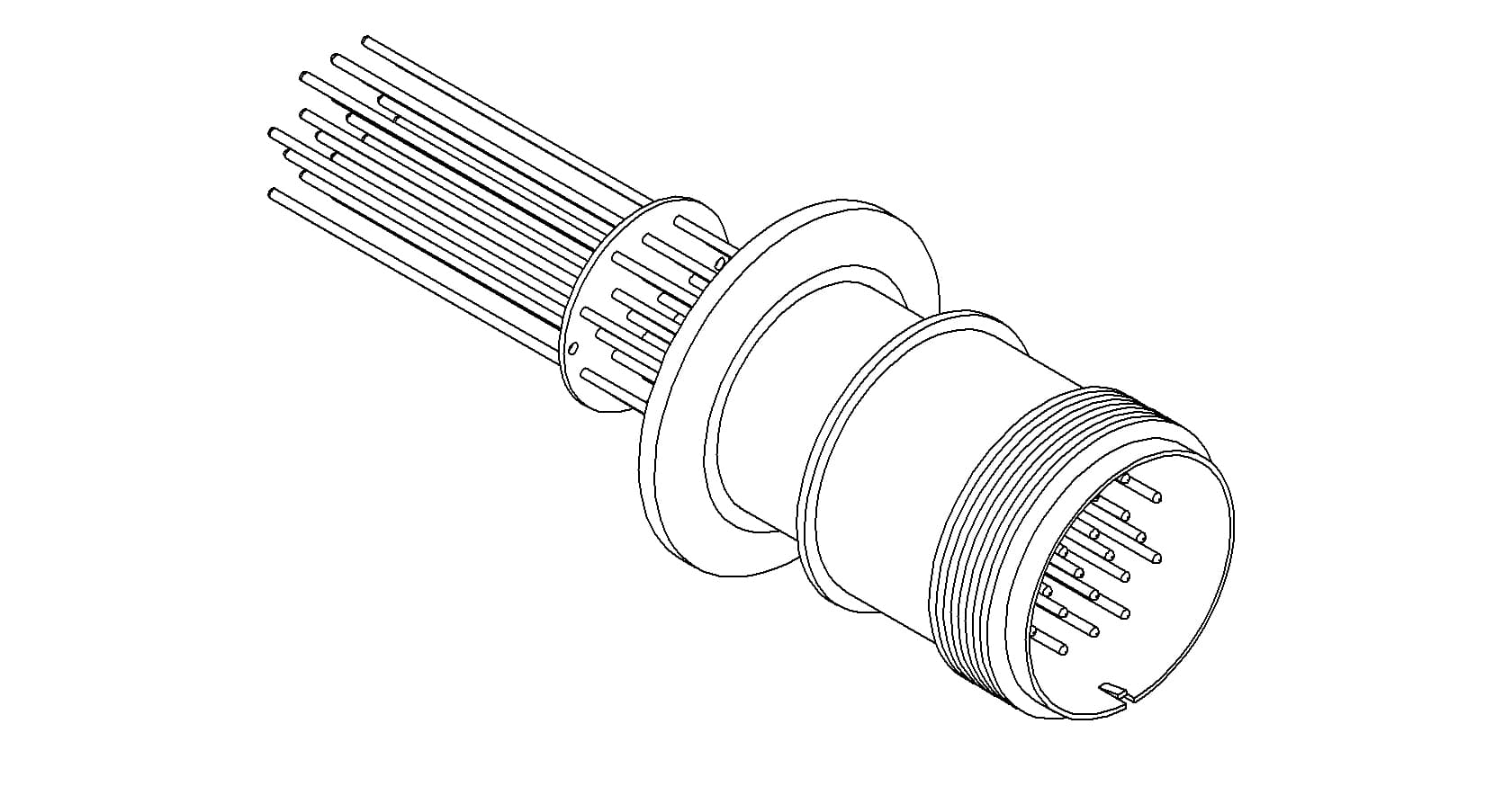 THERMOCOUPLE, TYPE J, 10 PAIR, MS CONNECTOR, QF40 제품 이미지