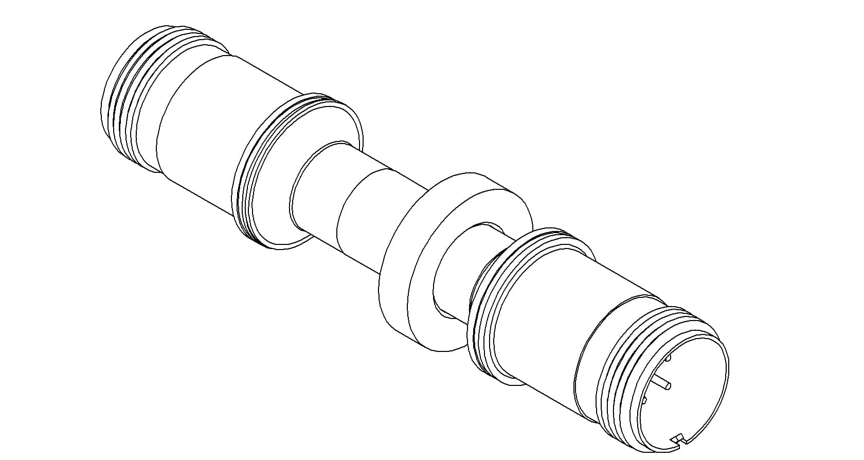 THERMOCOUPLE, TYPE J, 2 PAIR, MS CONNECTOR, DOUBLE ENDED, WELD