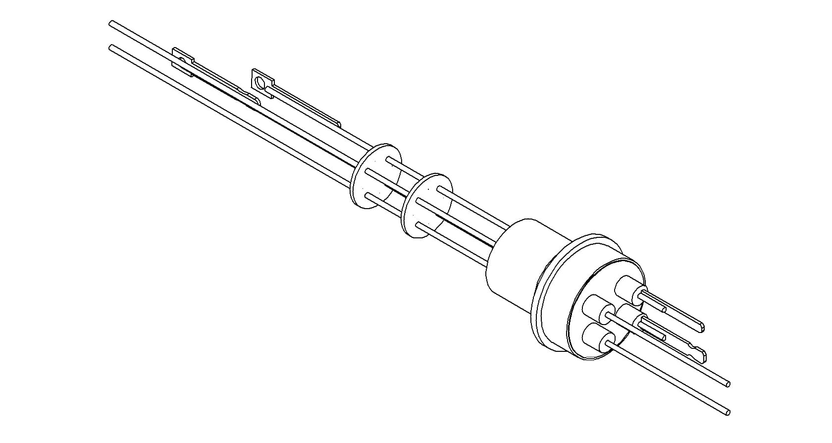 THERMOCOUPLE-POWER, TYPE E, 1 PAIR, 1KV, 15A, 2 PINS, WELD 제품 이미지