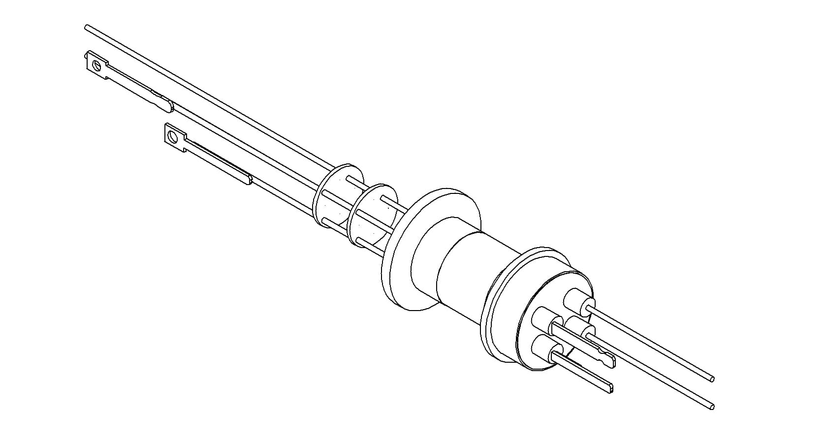 THERMOCOUPLE-POWER, TYPE K, 1 PAIR, 1KV, 15A, 2 PINS, QF16