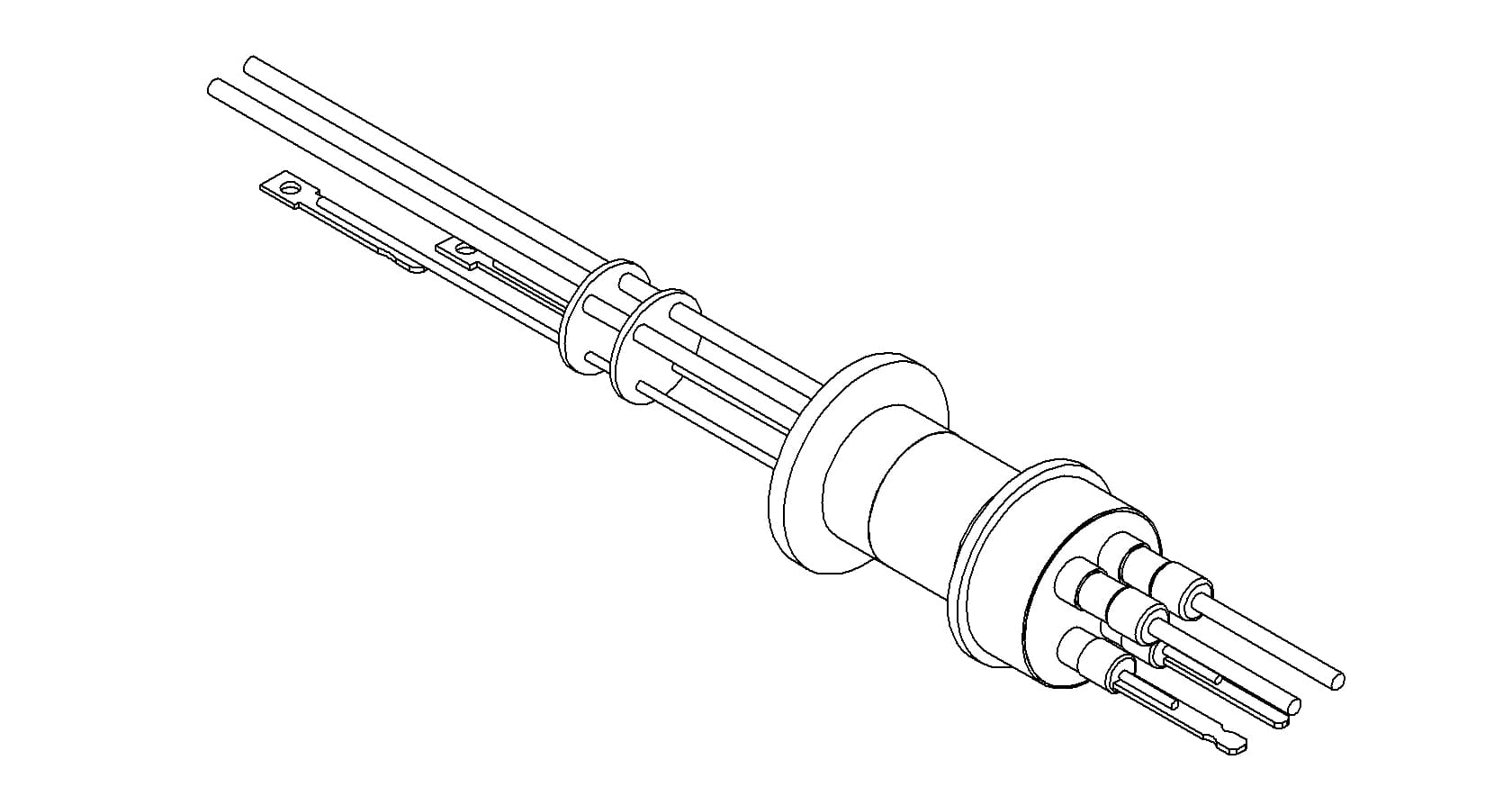 THERMOCOUPLE-POWER, TYPE K, 1 PAIR, 5KV, 30A, 2 PINS, QF16 제품 이미지