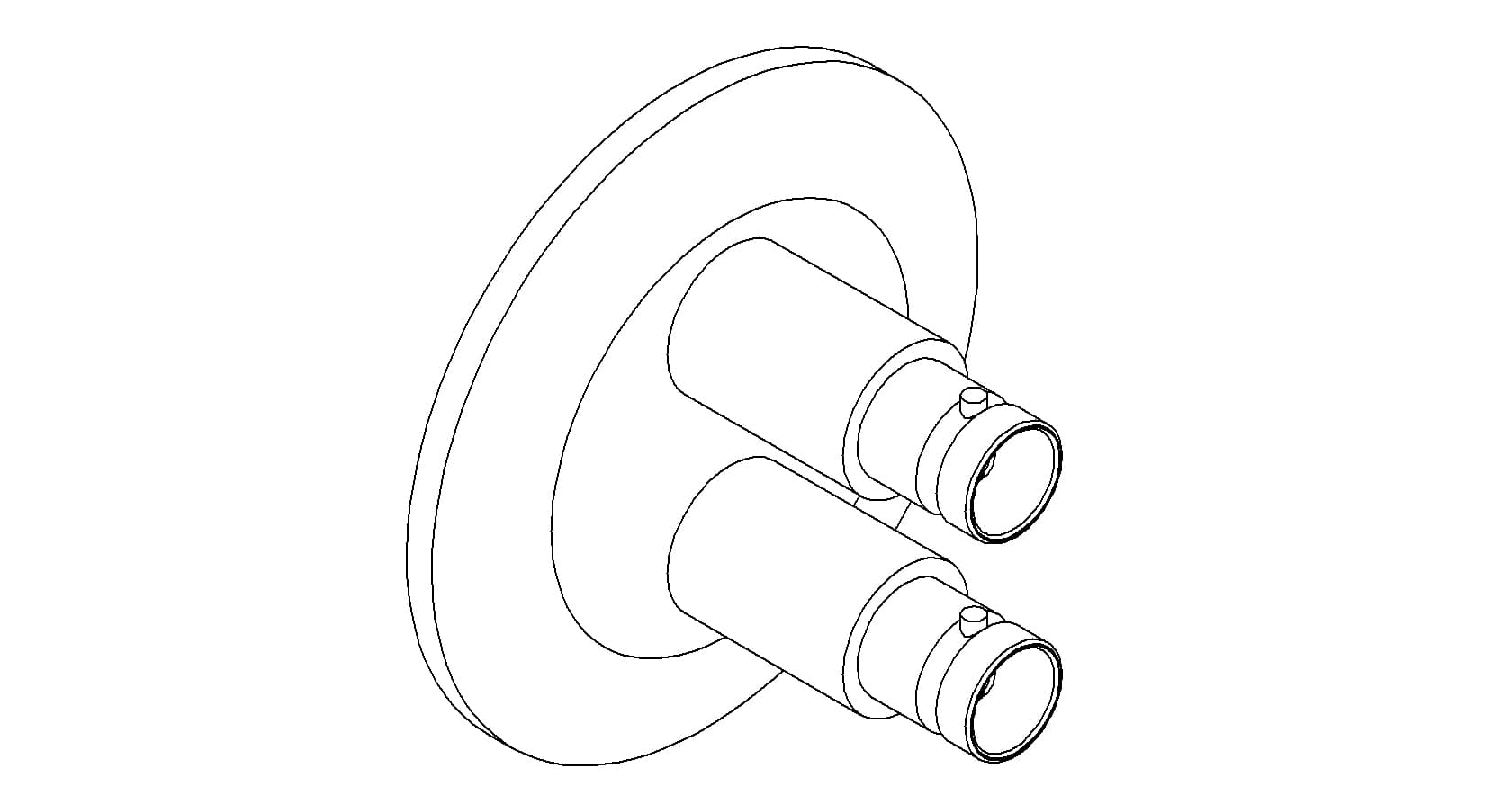 COAXIAL, BNC, 2 PIN, GROUNDED SHIELD, QF40