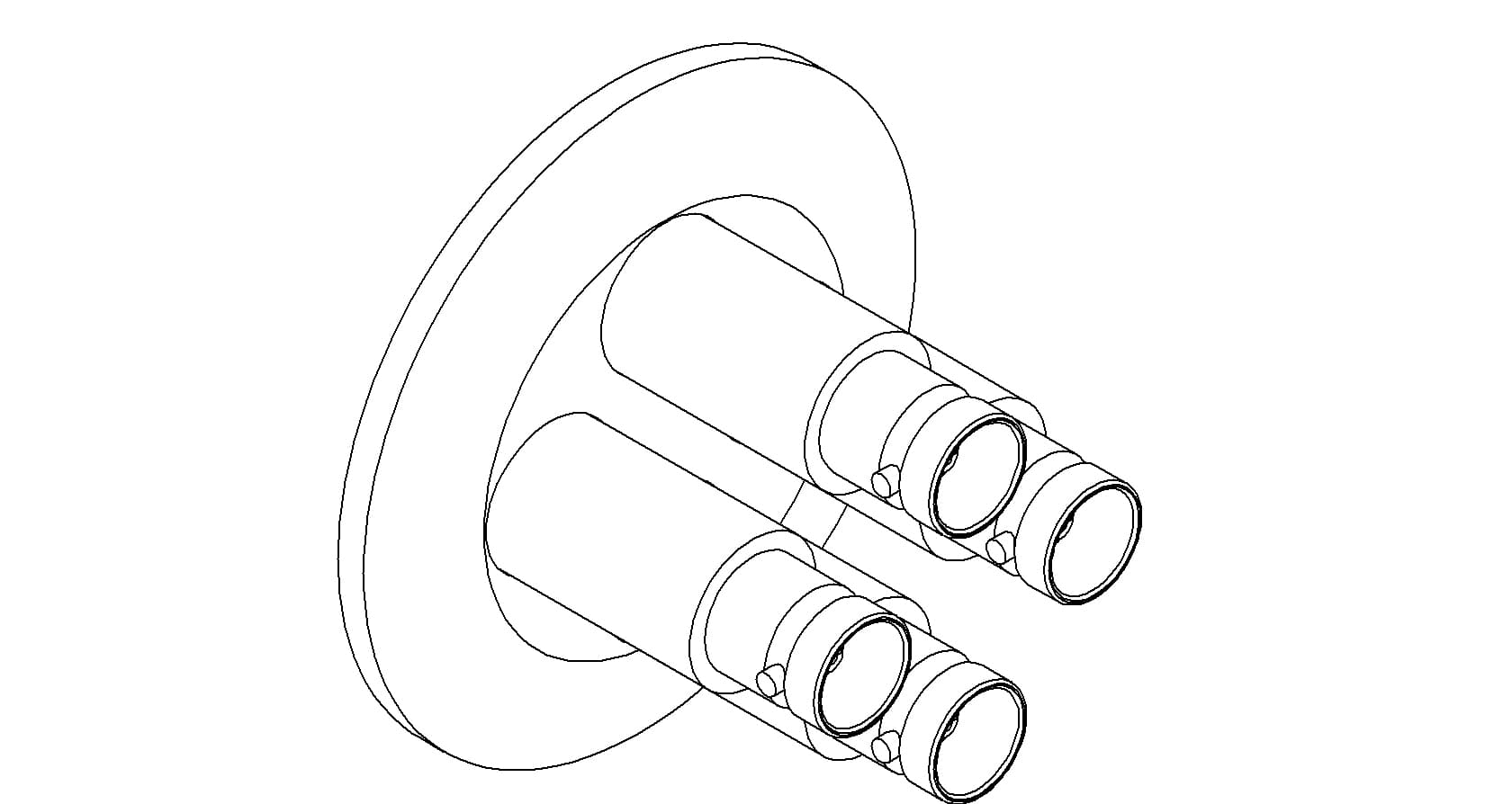 COAXIAL, BNC, 4 PIN, GROUNDED SHIELD, QF40