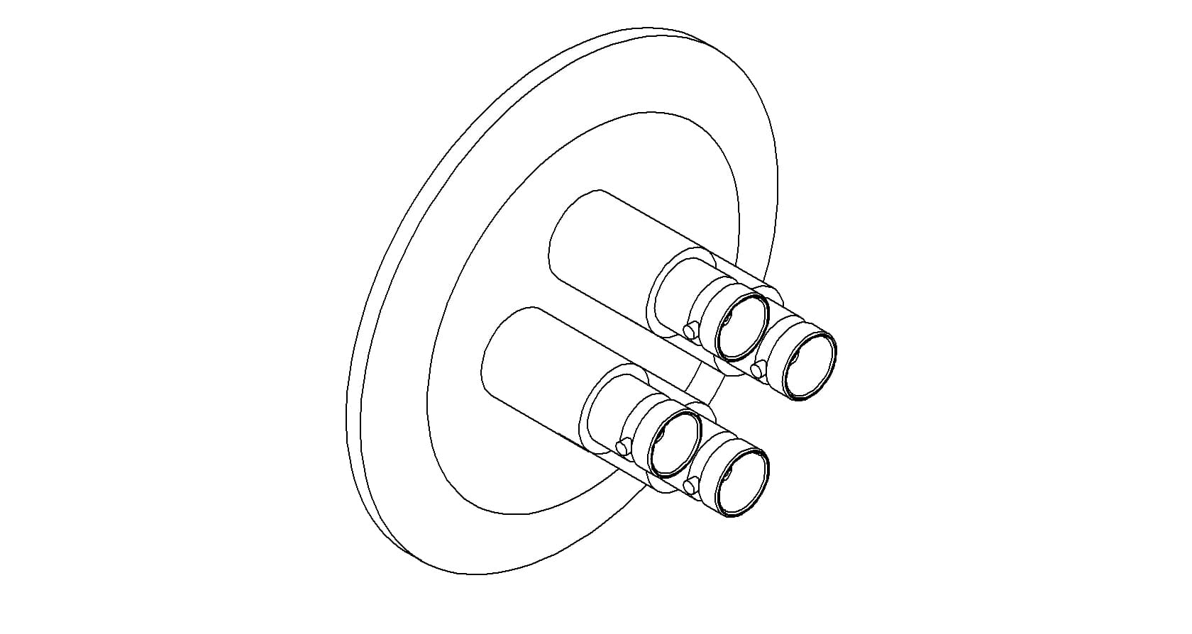 COAXIAL, BNC, 4 PIN, GROUNDED SHIELD, QF50 제품 이미지