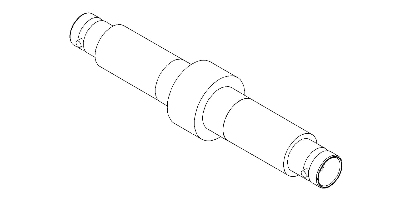 COAXIAL, BNC, 1 PIN, GROUNDED SHIELD, DOUBLE-ENDED, WELD