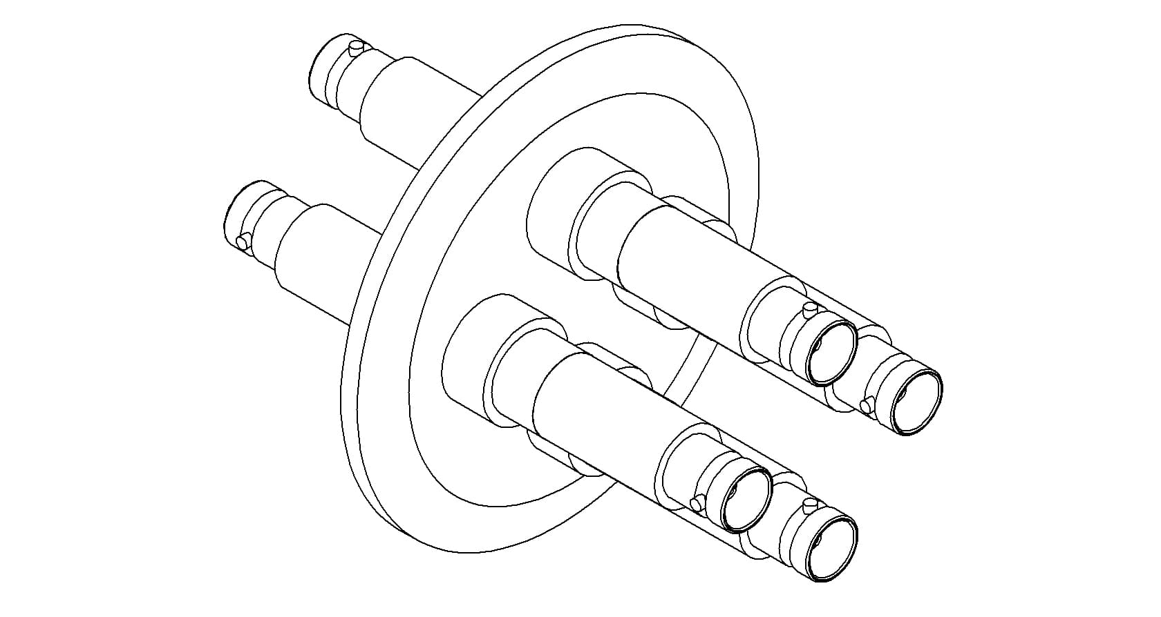 COAXIAL, BNC, 4 PIN, GROUNDED SHIELD, DOUBLE-ENDED, QF50 제품 이미지