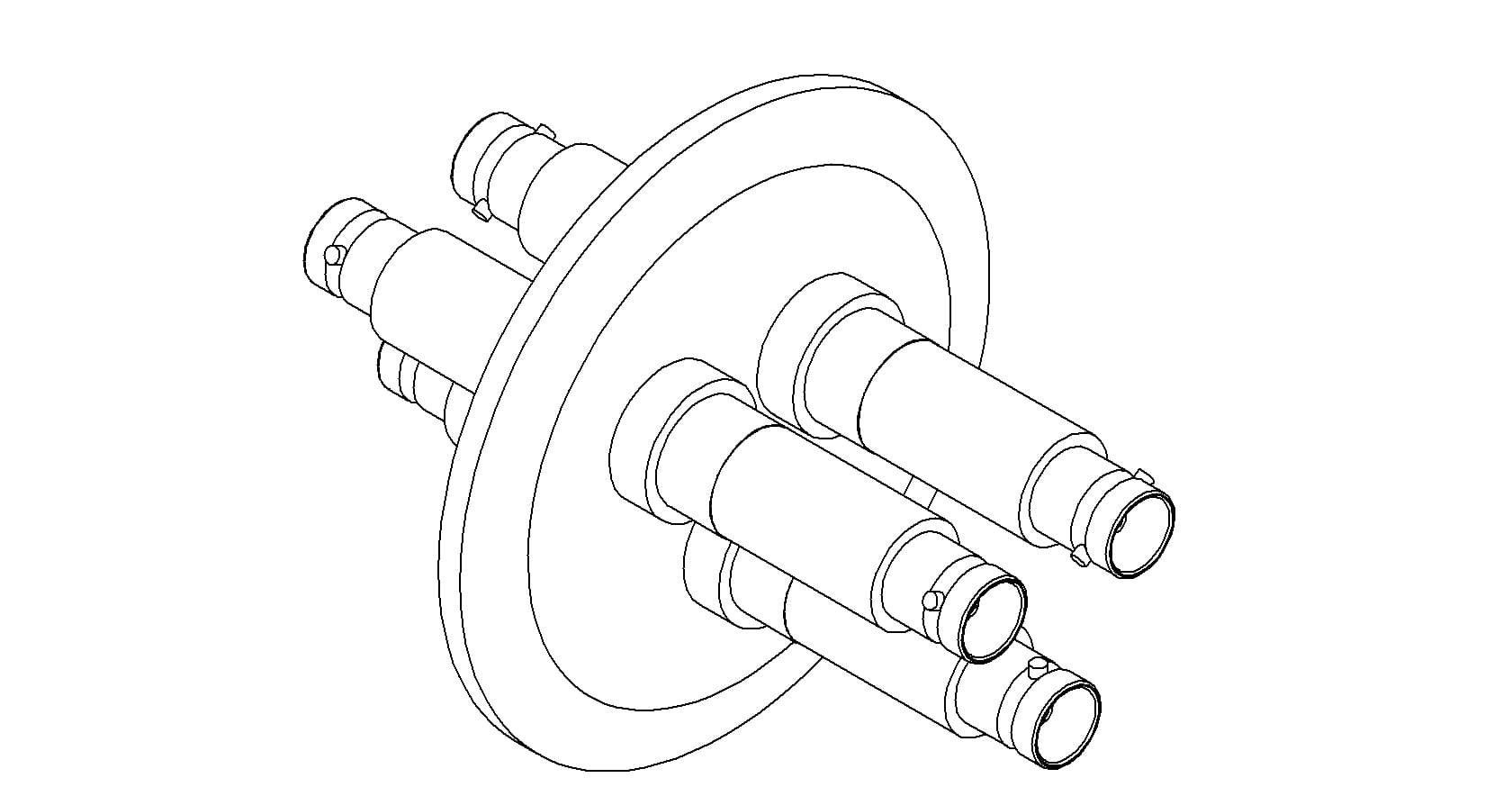 COAXIAL, MHV, 2 PIN, GROUNDED SHIELD, DOUBLE-ENDED, QF50 제품 이미지