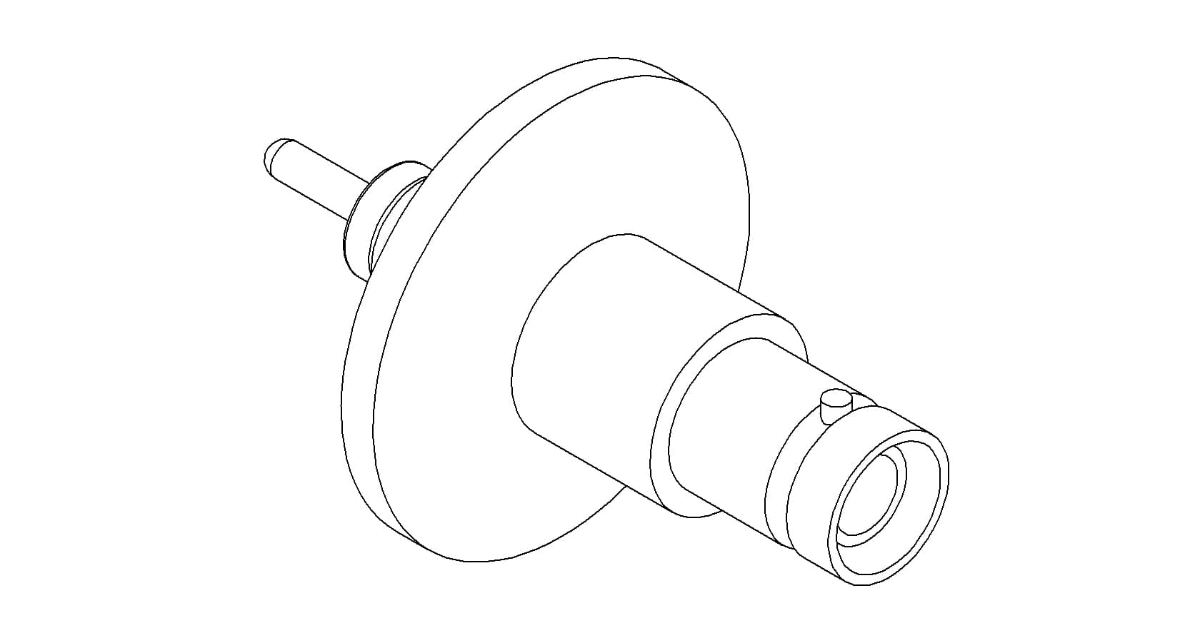 COAXIAL, SHV-5, 1 PIN, GROUNDED SHIELD, EXPOSED, QF16, NO CONNECTOR