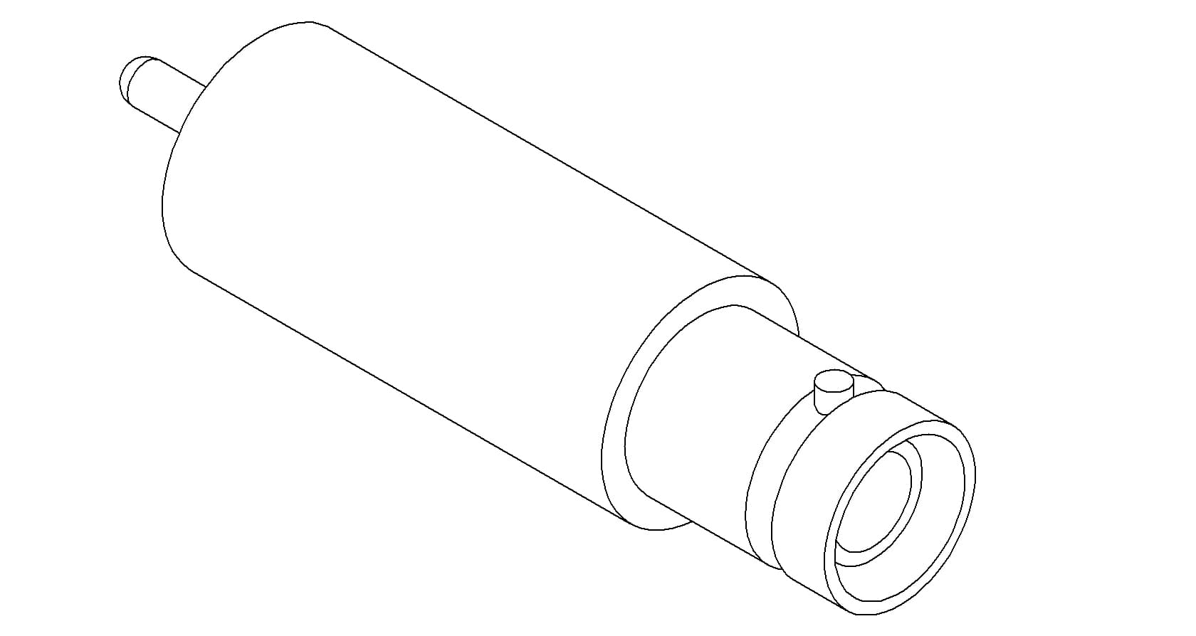 COAXIAL, SHV-5, 1 PIN, GROUNDED SHIELD, WELD, NO CONNECTOR 제품 이미지