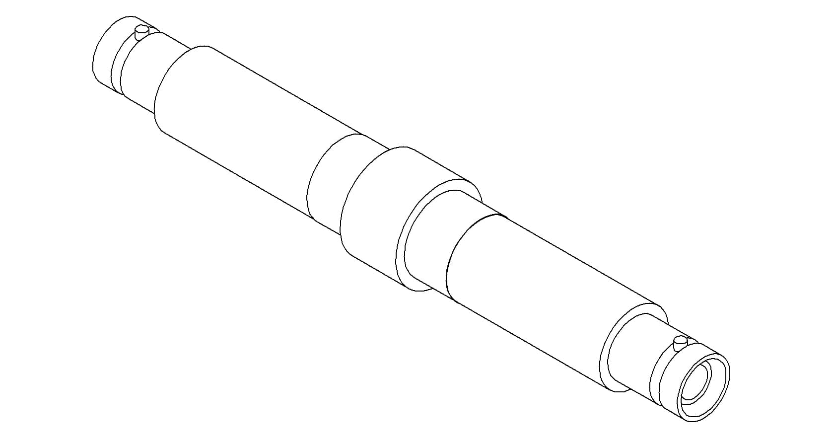 COAXIAL, SHV-5, 1 PIN, GROUNDED SHIELD, DOUBLE-ENDED, WELD