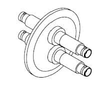 COAXIAL, SHV-5, 2 PIN, GROUNDED SHIELD, DOUBLE-ENDED, QF50, NO CONNECTOR 제품 이미지