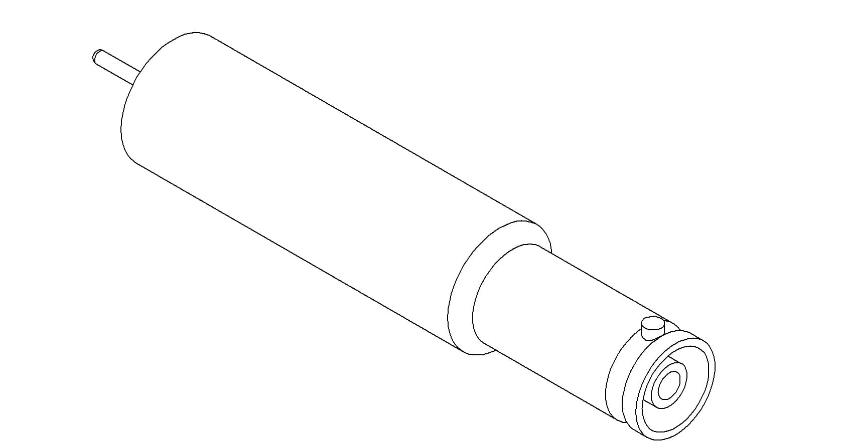 COAXIAL, SHV-10, 1 PIN, GROUNDED SHIELD, WELD, NO CONNECTOR 제품 이미지