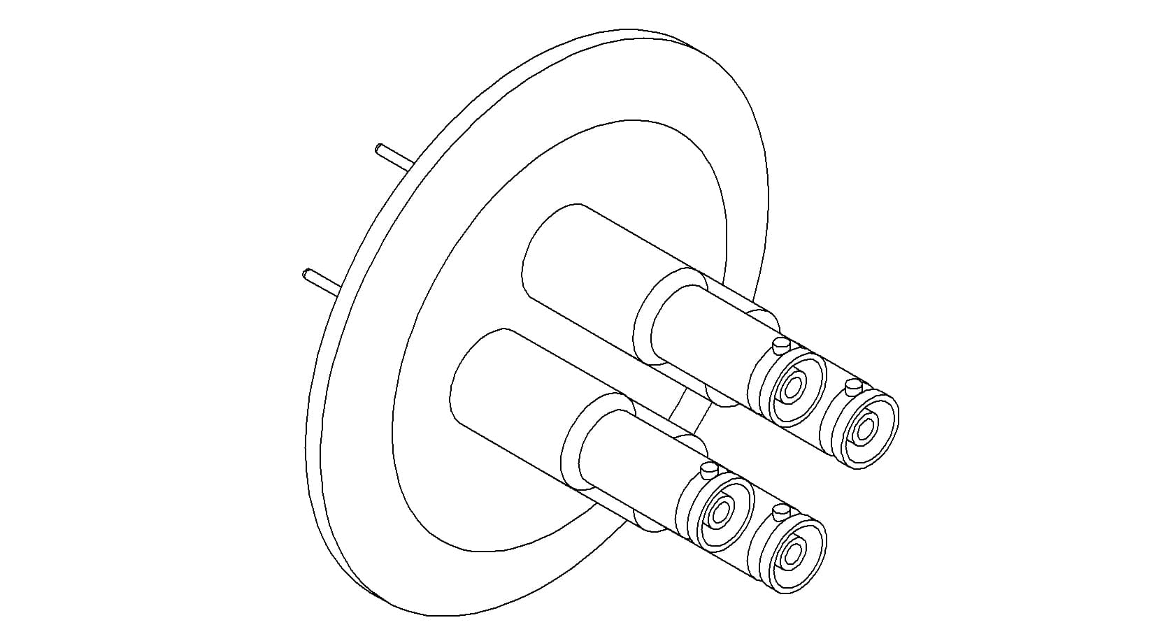 COAXIAL, SHV-10, 4 PIN, GROUNDED SHIELD, EXPOSED, QF50 제품 이미지