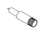 COAXIAL, SHV-B, 1 PIN, GROUNDED SHIELD, WELD, NO CONNECTOR 제품 이미지