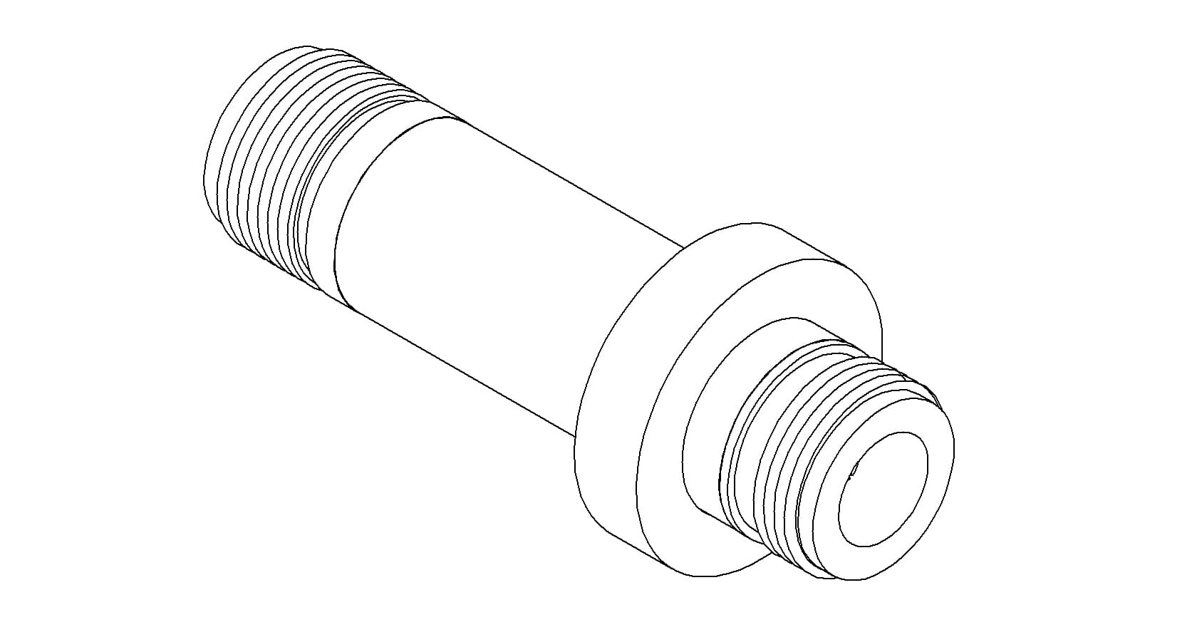 COAXIAL, TYPE-N, 1 PIN, GROUNDED SHIELD, DOUBLE-ENDED, WELD, NO CONNECTOR