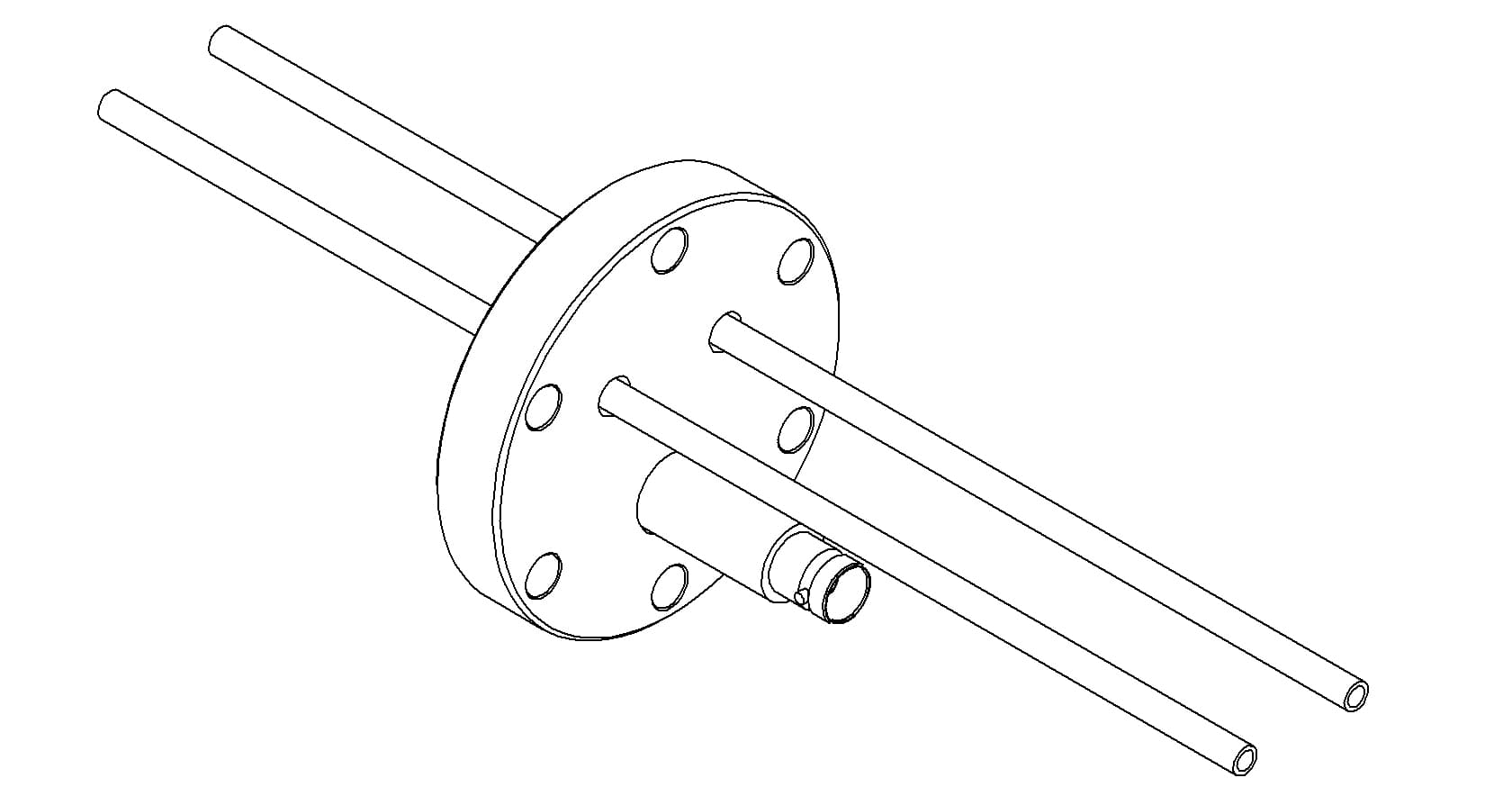 COAXIAL, BNC-MICRODOT, 1 PIN + 2 SS TUBES, GROUNDED SHIELD, 275CF