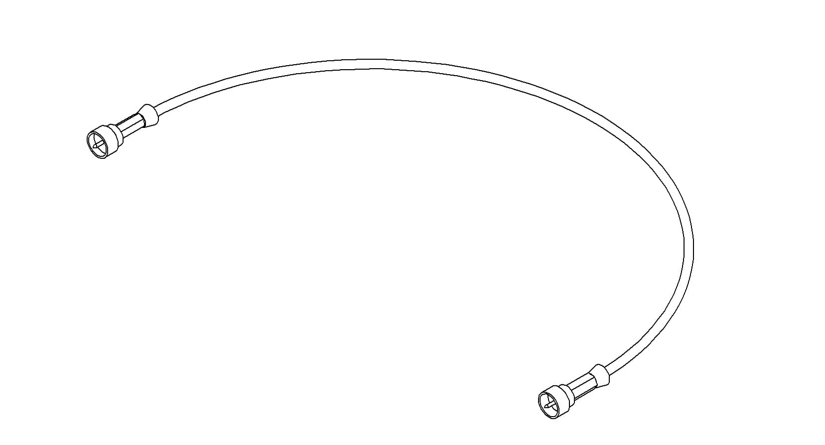 COAXIAL CONNECTOR, MICRODOT CABLE, IN-VACUUM, 30"