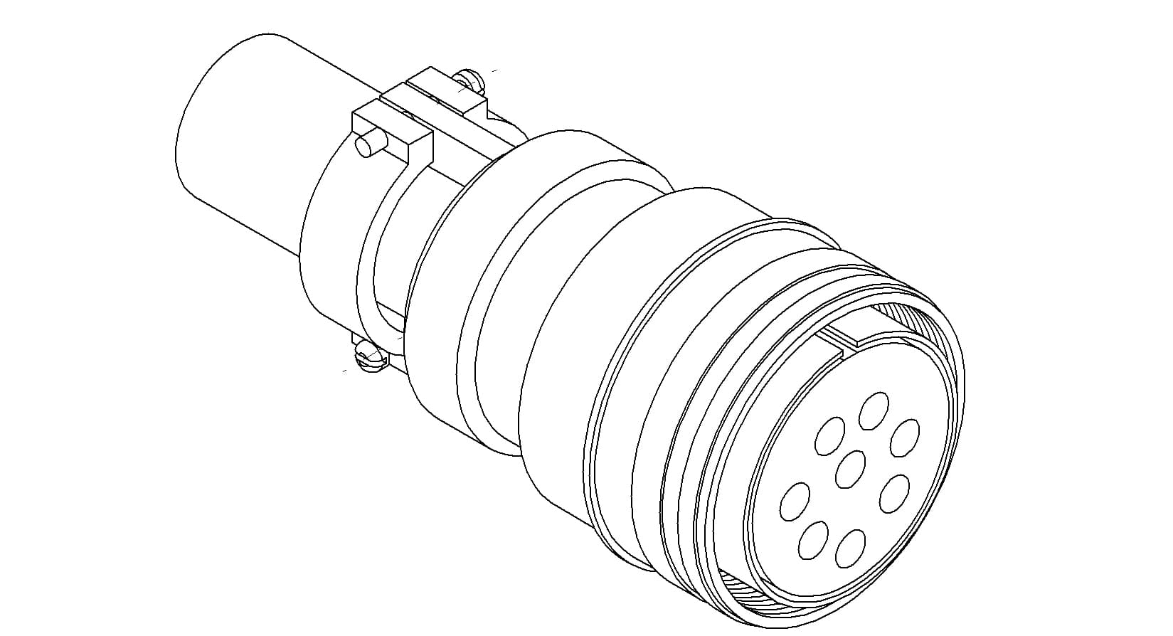 MS CIRCULAR CONNECTOR, 700V, 23A, 8 PIN 제품 이미지