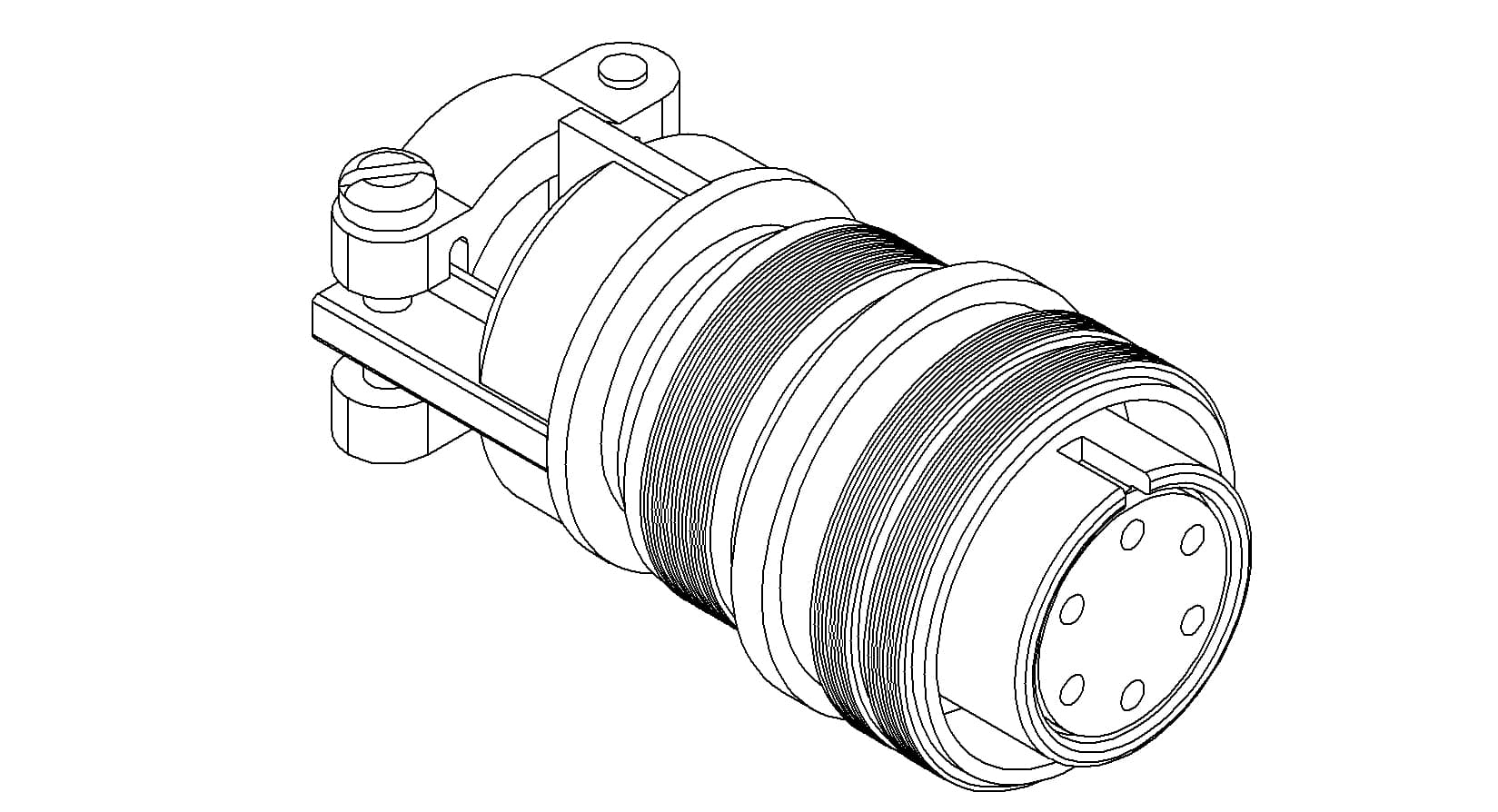 MS CIRCULAR CONNECTOR, IN-VACUUM, 700V, 36A, 6PIN 제품 이미지