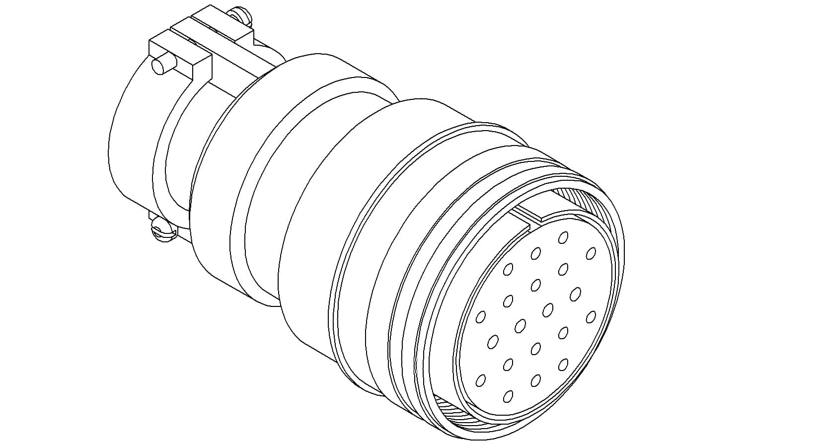 MS CIRCULAR THERMOCOUPLE CONNECTOR, 10 PAIR, TYPE J
