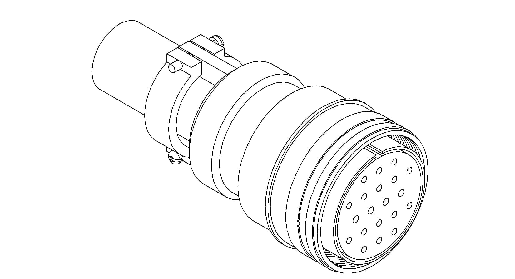 MS CIRCULAR THERMOCOUPLE CONNECTOR, 10 PAIR, TYPE J