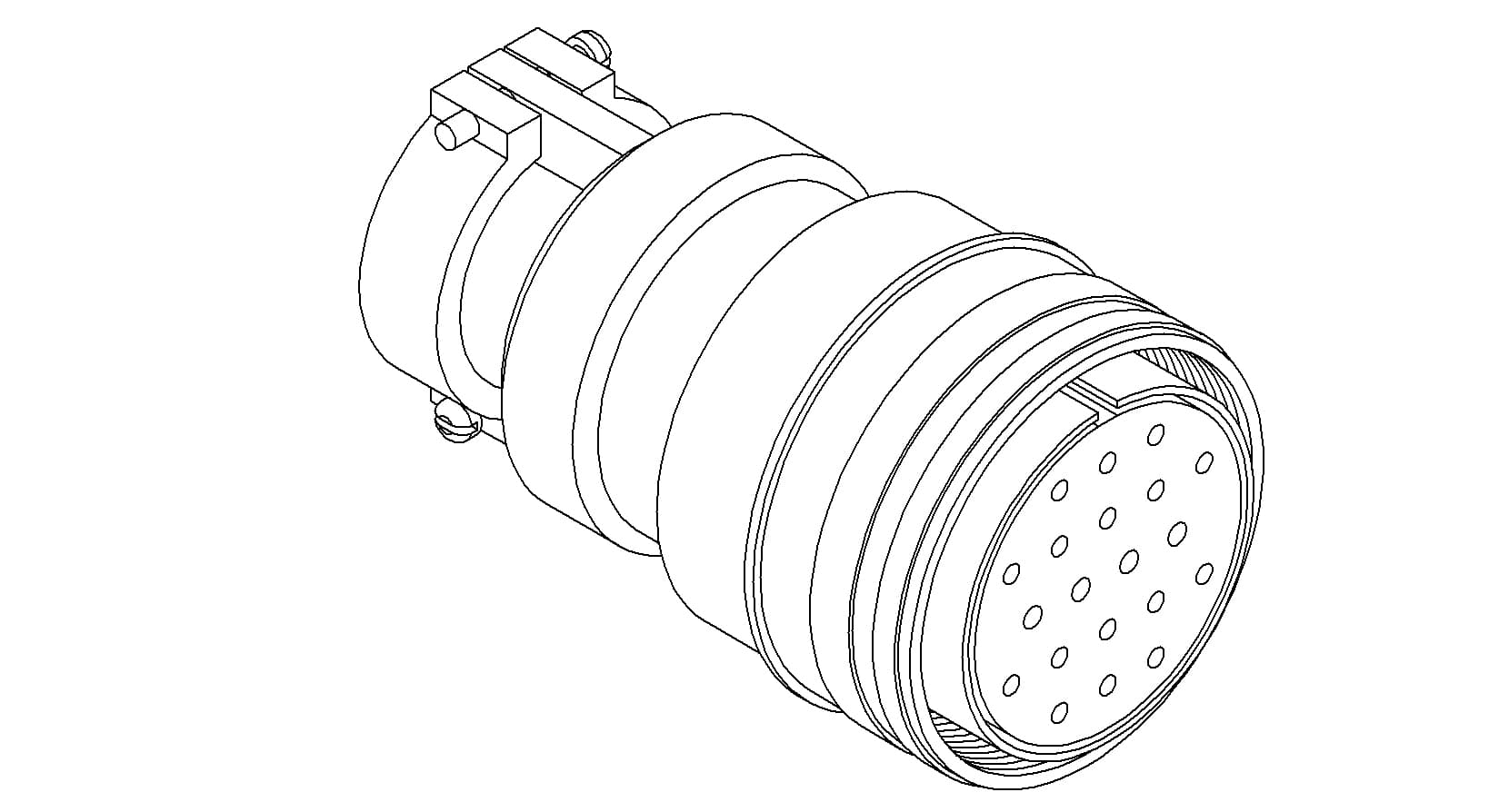 MS CIRCULAR THERMOCOUPLE CONNECTOR, 10 PAIR, TYPE K