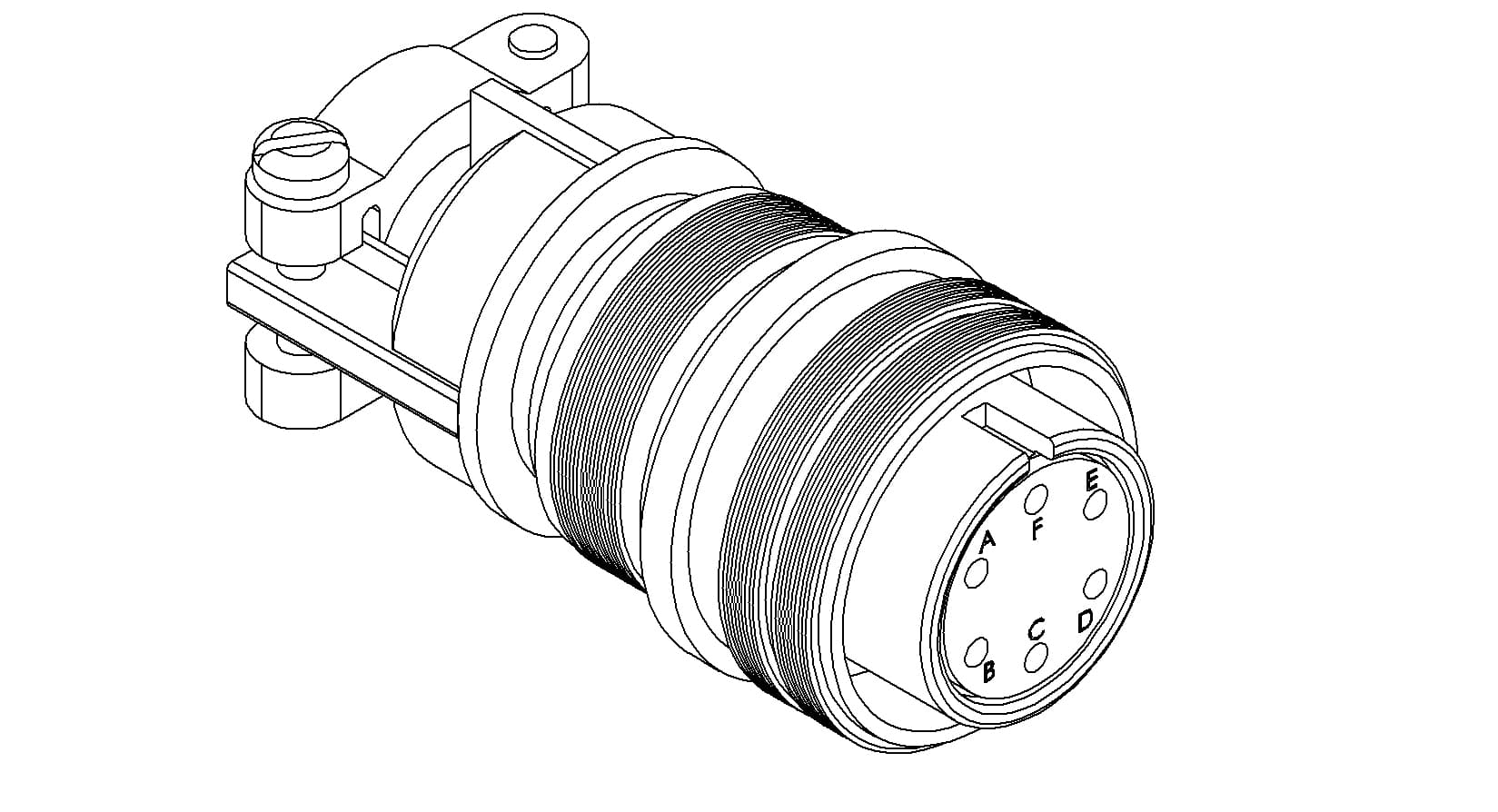 MS CIRCULAR THERMOCOUPLE CONNECTOR, 3 PAIR, TYPE E 제품 이미지
