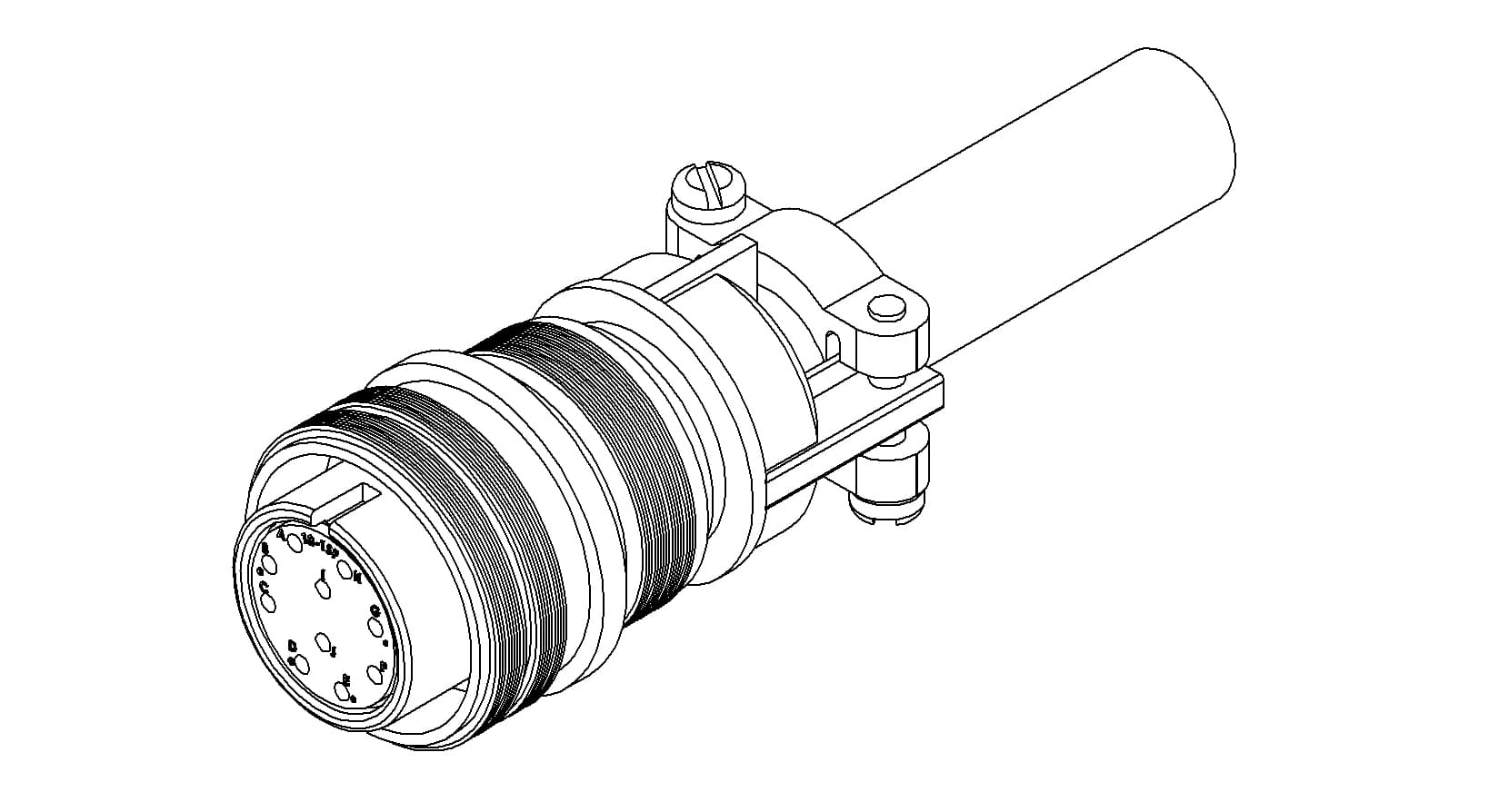 MS CIRCULAR THERMOCOUPLE CONNECTOR, 5 PAIR, TYPE K 제품 이미지