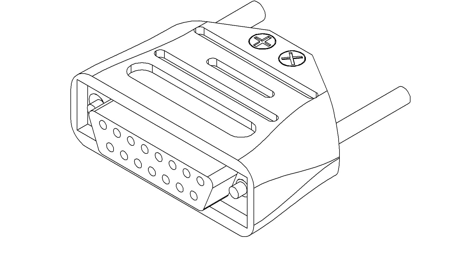 CONNECTOR, TYPE-D, AIR-SIDE, 15 PIN, FEMALE 제품 이미지