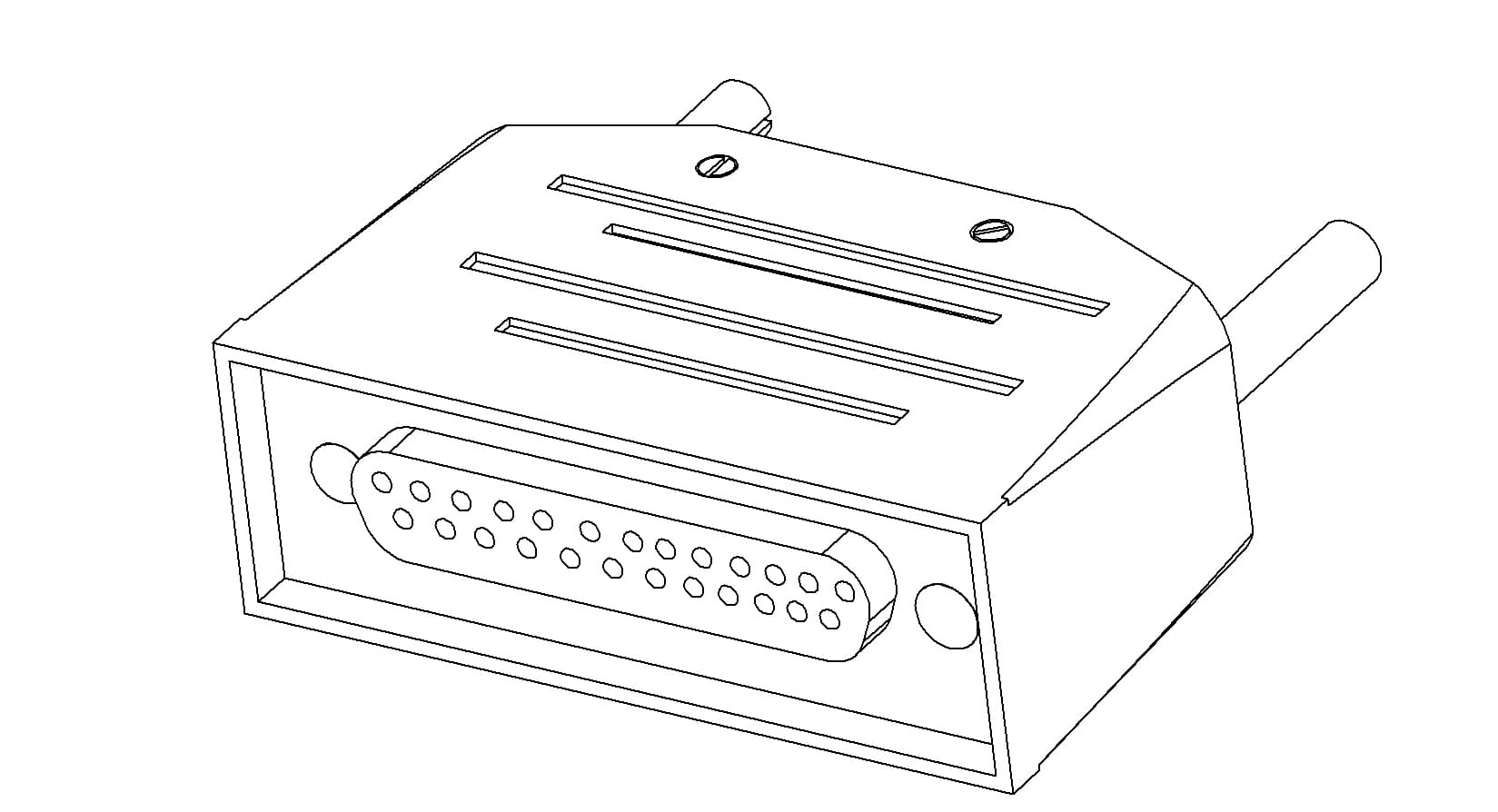 CONNECTOR, TYPE-D, AIR-SIDE, 25 PIN, FEMALE 제품 이미지