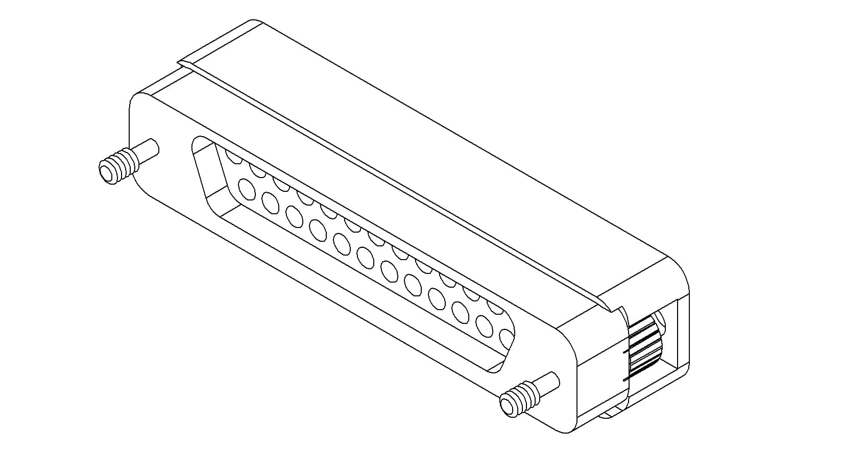 CONNECTOR, TYPE-D, IN-VACUUM, PEEK, 25 PIN, MALE 제품 이미지