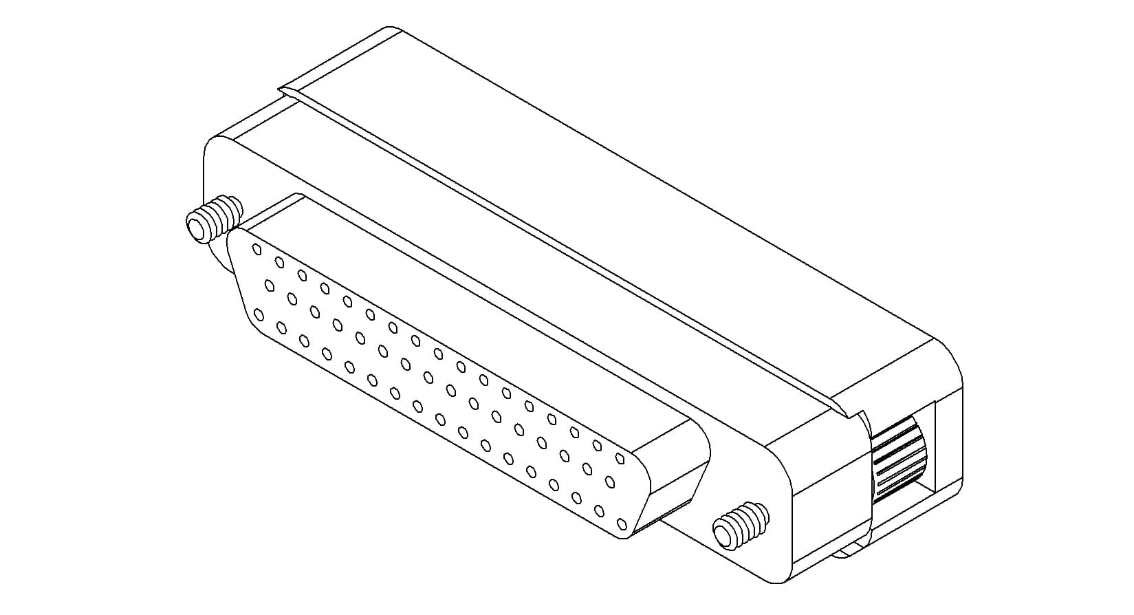 CONNECTOR, TYPE-D, IN-VACUUM, PEEK, 50 PIN, FEMALE 제품 이미지