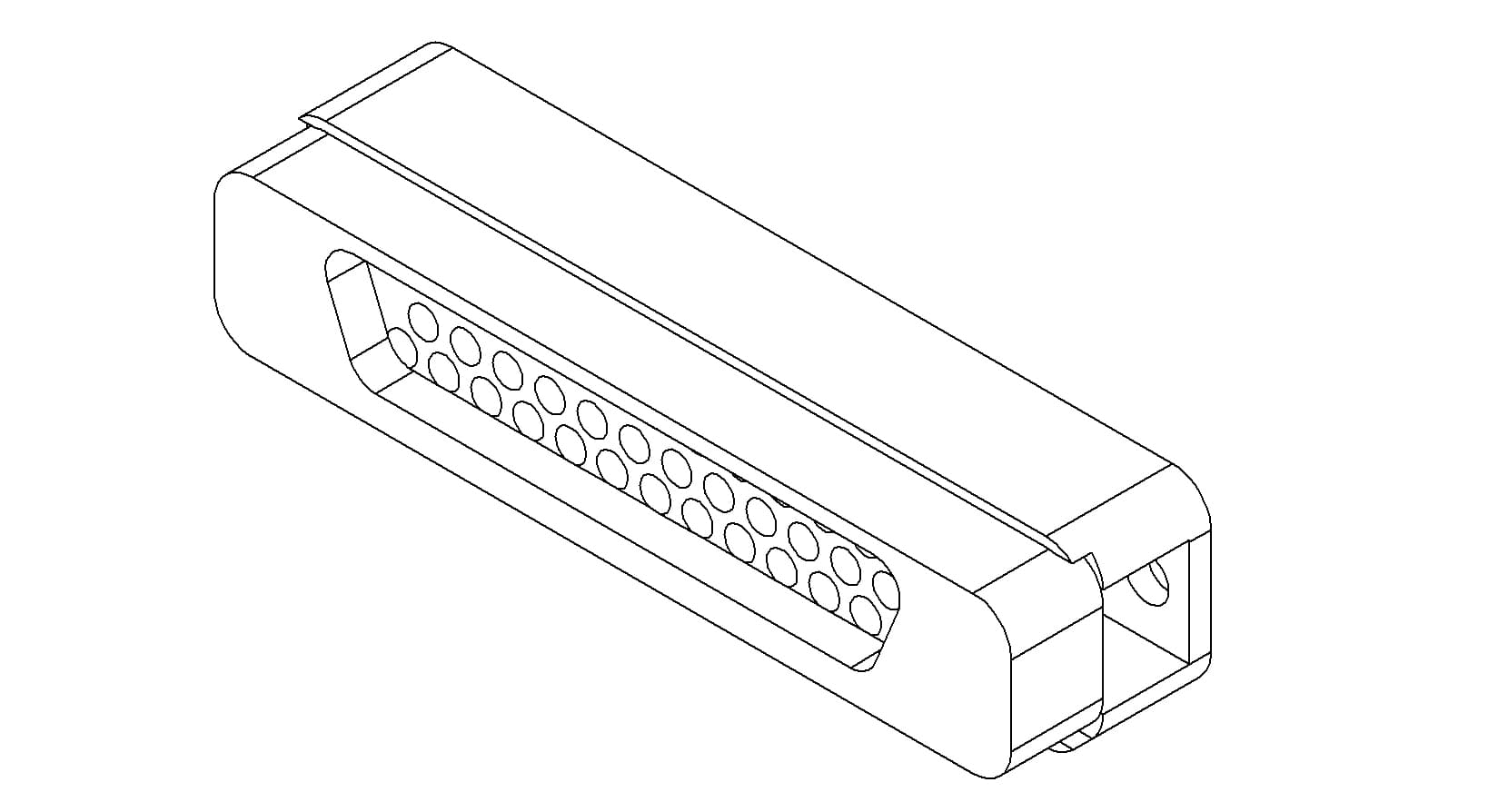 CONNECTOR, TYPE-D, IN-VACUUM, PEEK, 50 PIN, MALE 제품 이미지
