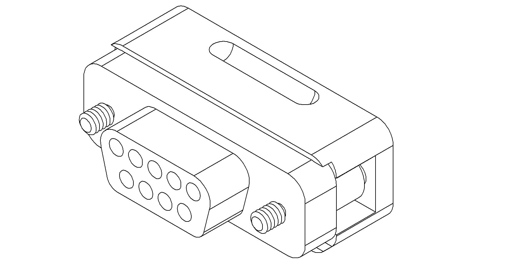 CONNECTOR, TYPE-D, IN-VACUUM, PEEK, 9 PIN, FEMALE 제품 이미지
