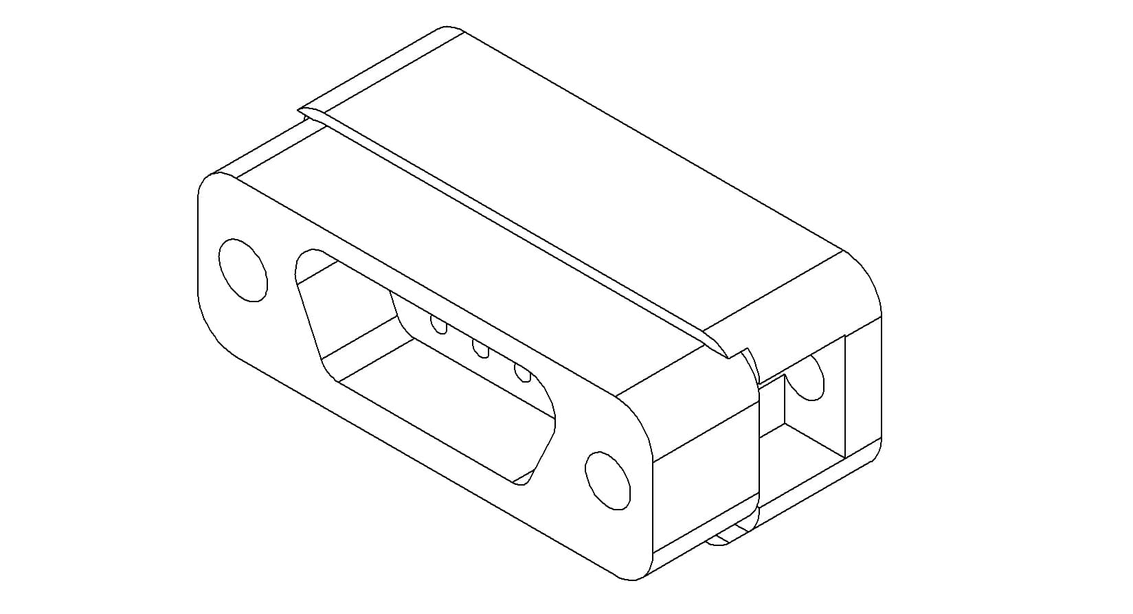 CONNECTOR, TYPE-D, IN-VACUUM, PEEK, 9 PIN, MALE 제품 이미지