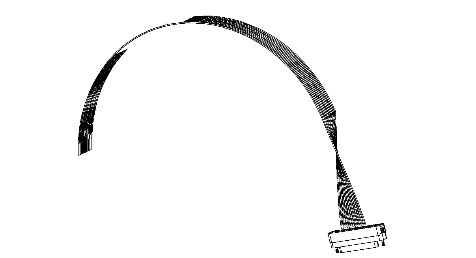 CONNECTOR-CABLE, TYPE-D, IN-VACUUM, 15 PIN, FEMALE, 39" 제품 이미지