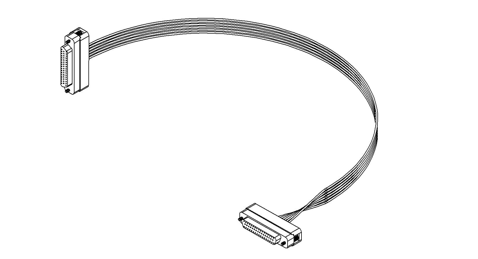CONNECTOR-CONNECTOR, TYPE-D, IN-VACUUM, 50 PIN, FEMALE, 19"
