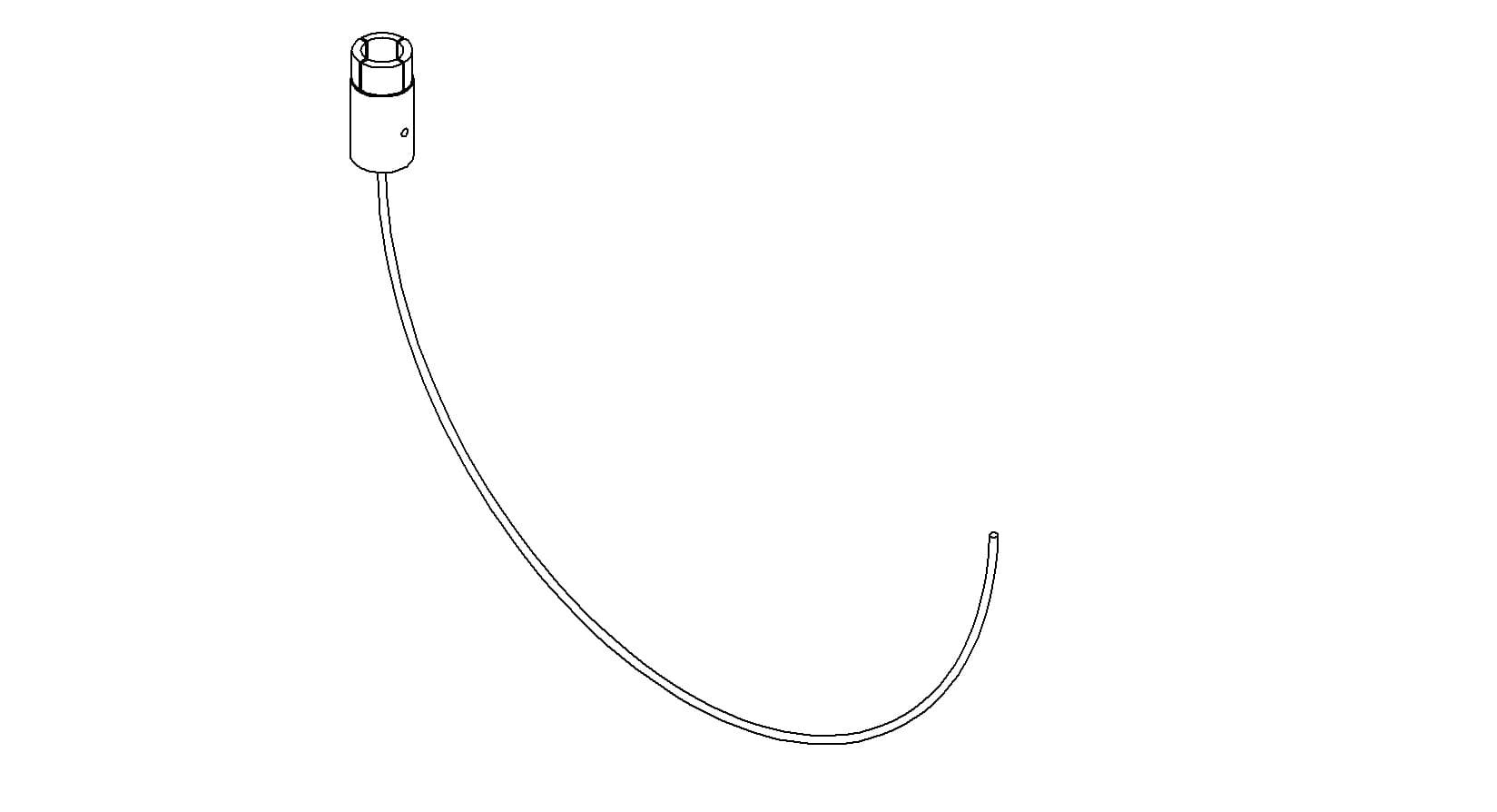 COAXIAL CONNECTOR-CABLE, GROUNDED SHIELD SHV-5, 19"