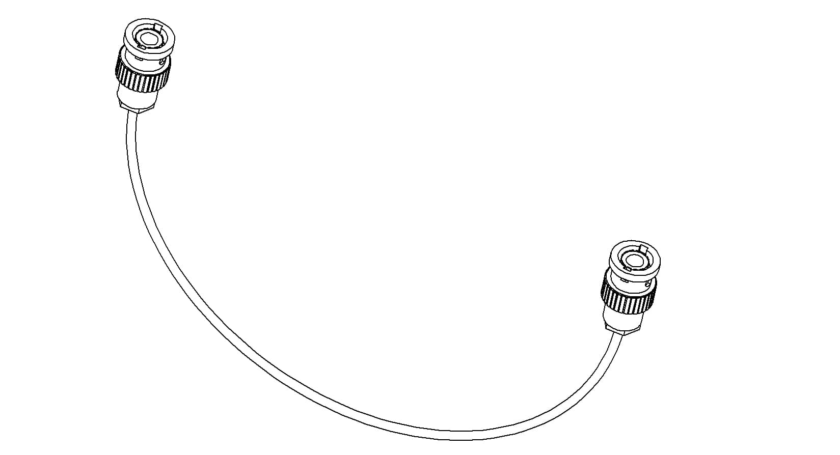 COAXIAL CONNECTOR-CONNECTOR, BNC - BNC MALE, 39"